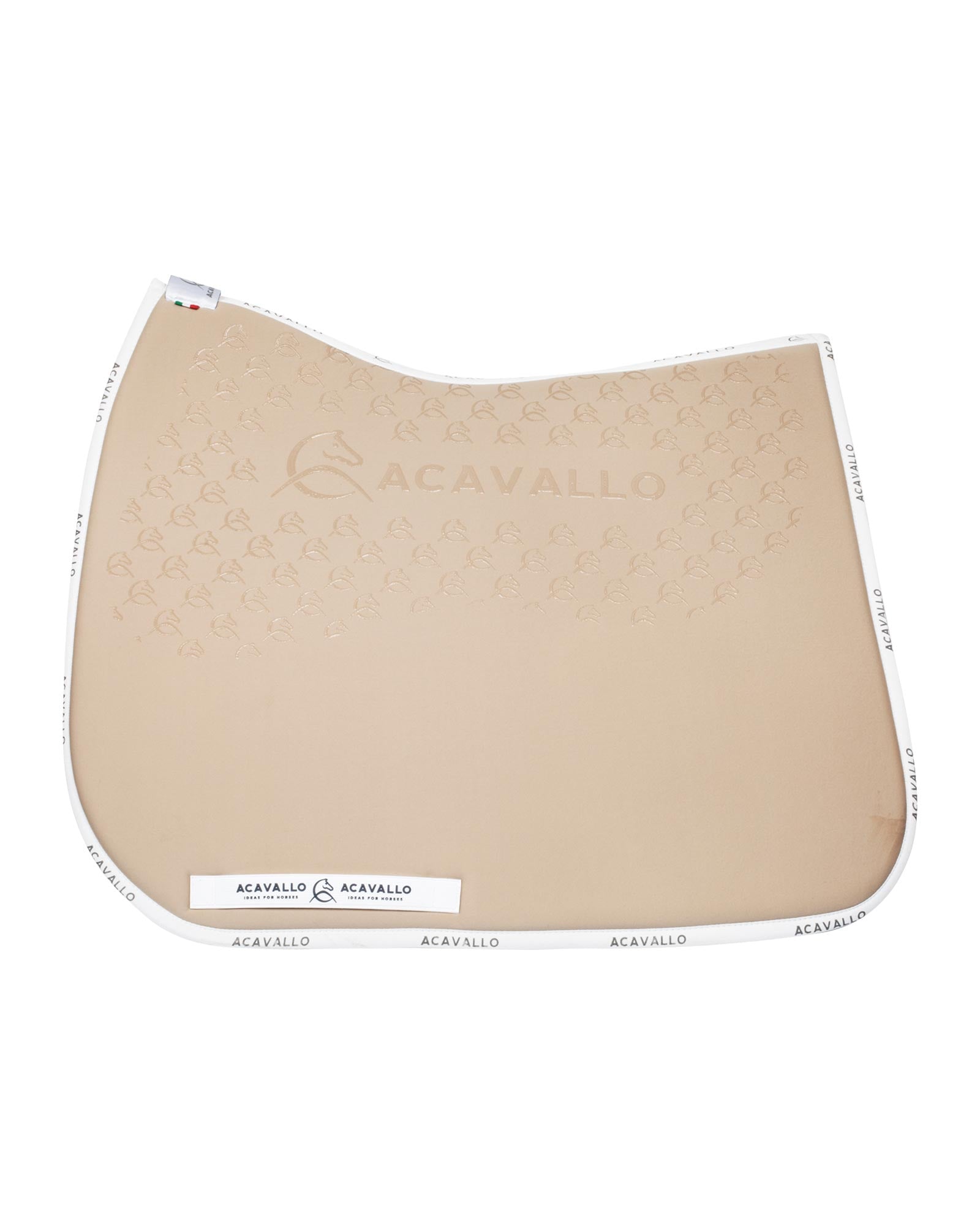 Acavallo Saddle Pad Ds Cw-Cs Elastane & Bamboo Silicone Grip Sand/White