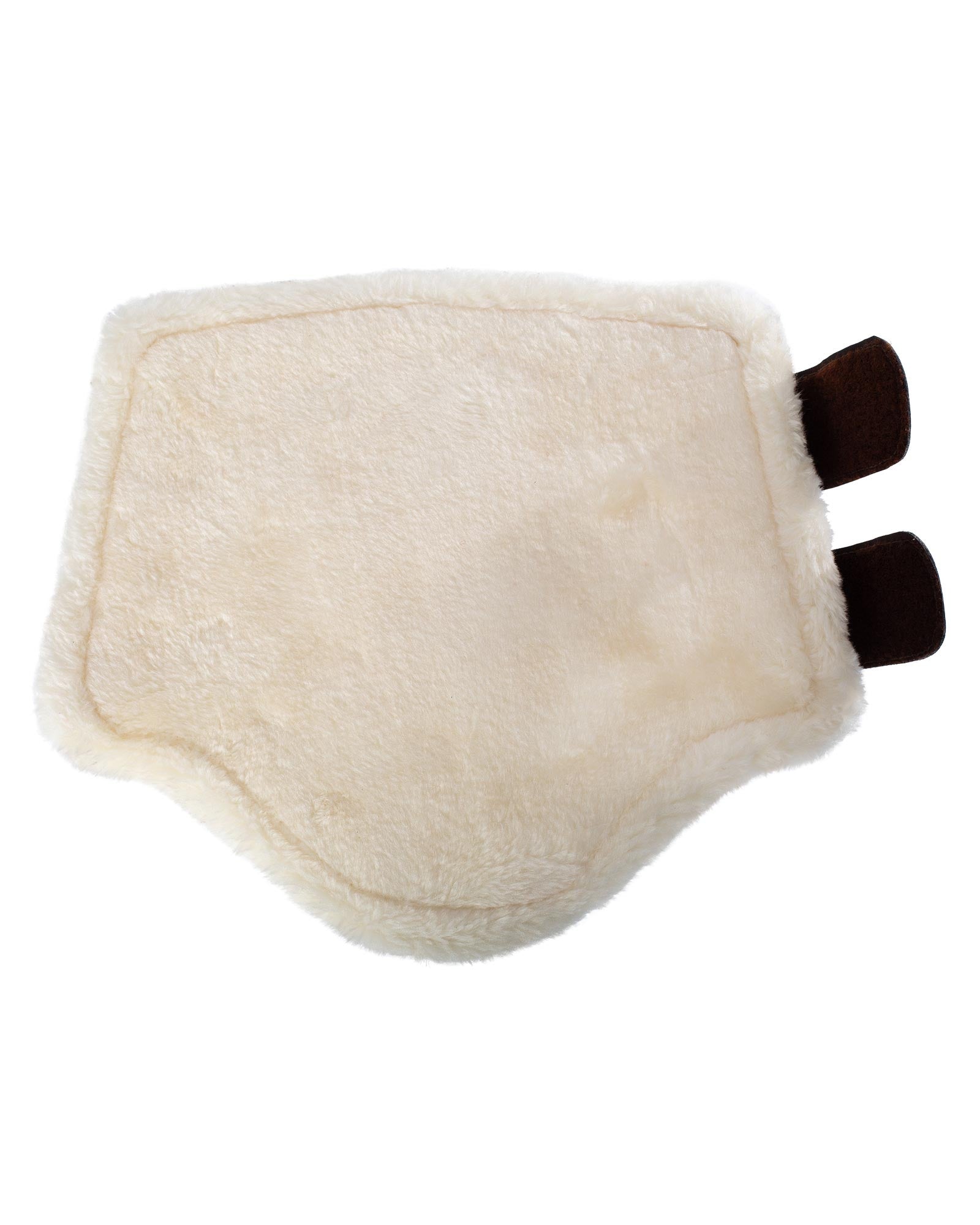 Acavallo Front Brushing Boots Faux Sheepskin & Hook-And-Loop Closure Brown
