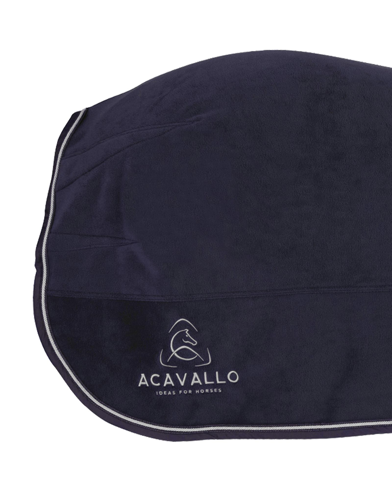 Acavallo Fleece Stable Rug 800G Navy/Grey