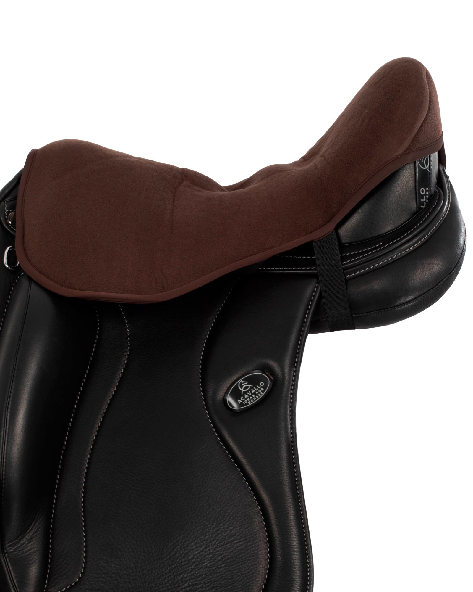 Acavallo Ortho-Pubis Seat Saver Dressage Classic Gel-In Dri-Lex 20mm Brown