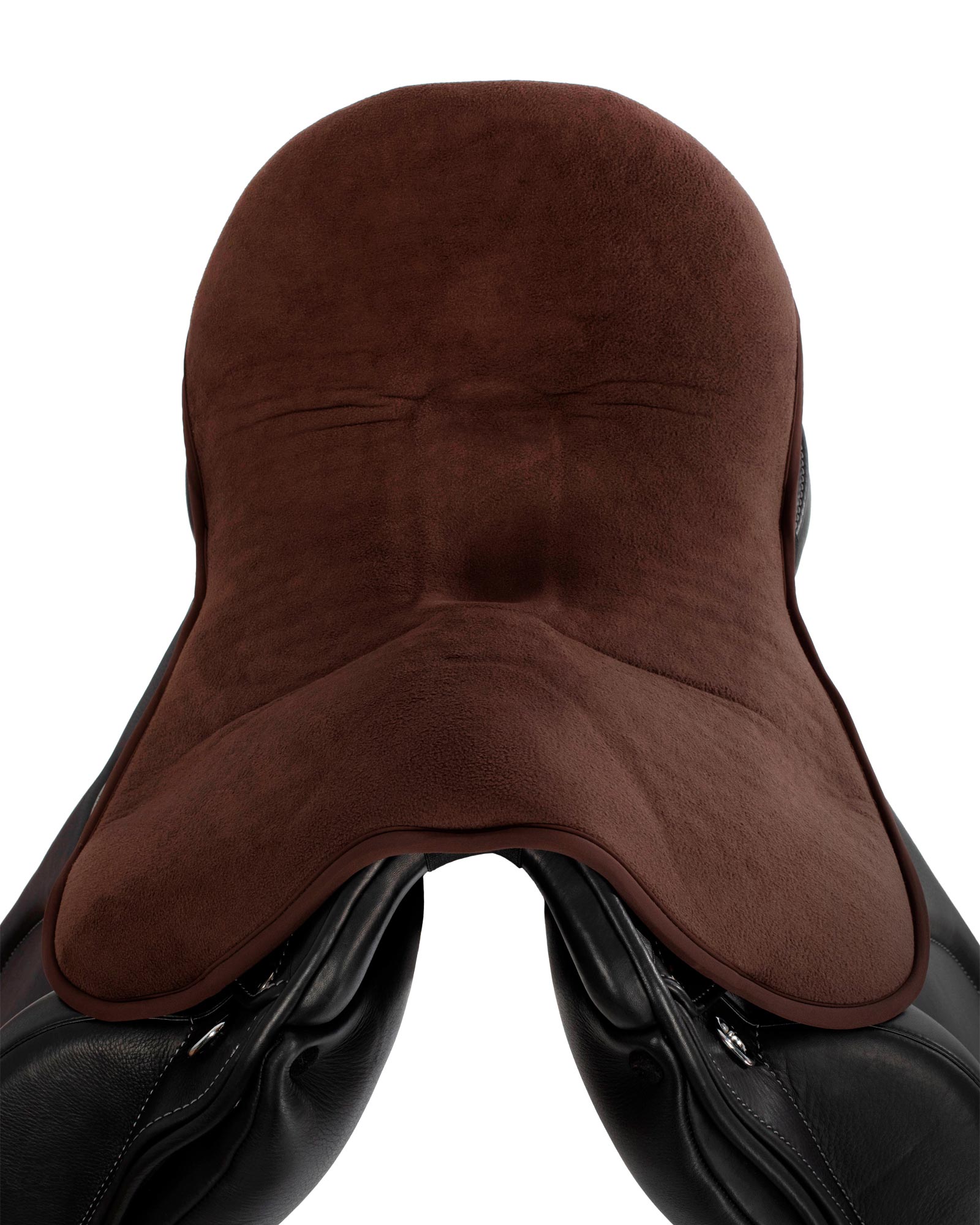 Acavallo Ortho-Pubis Seat Saver Dressage Classic Gel-In Dri-Lex 20mm Brown