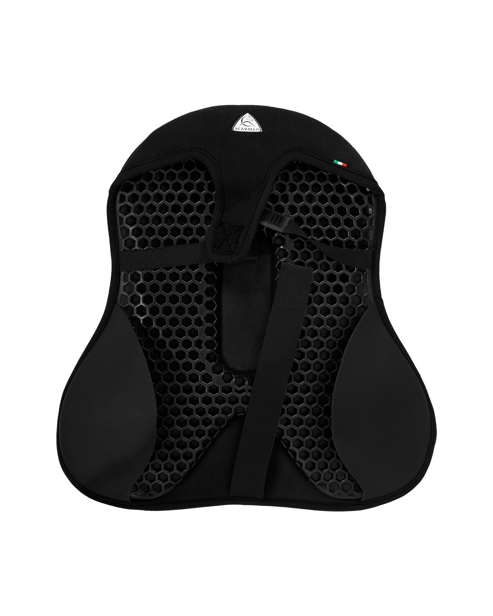 Acavallo Ortho-Pubis Seat Saver Dressage Classic Gel-In Dri-Lex 20mm Black