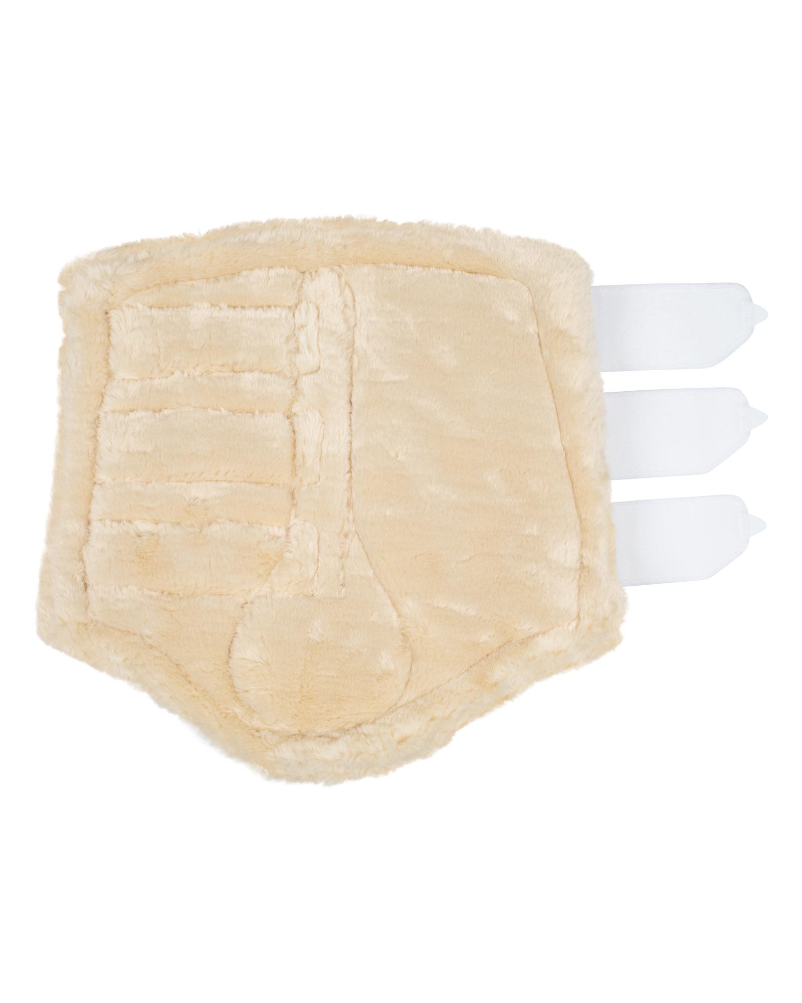 Acavallo Hind Brushing Boots Faux Leather & Faux Sheepskin White