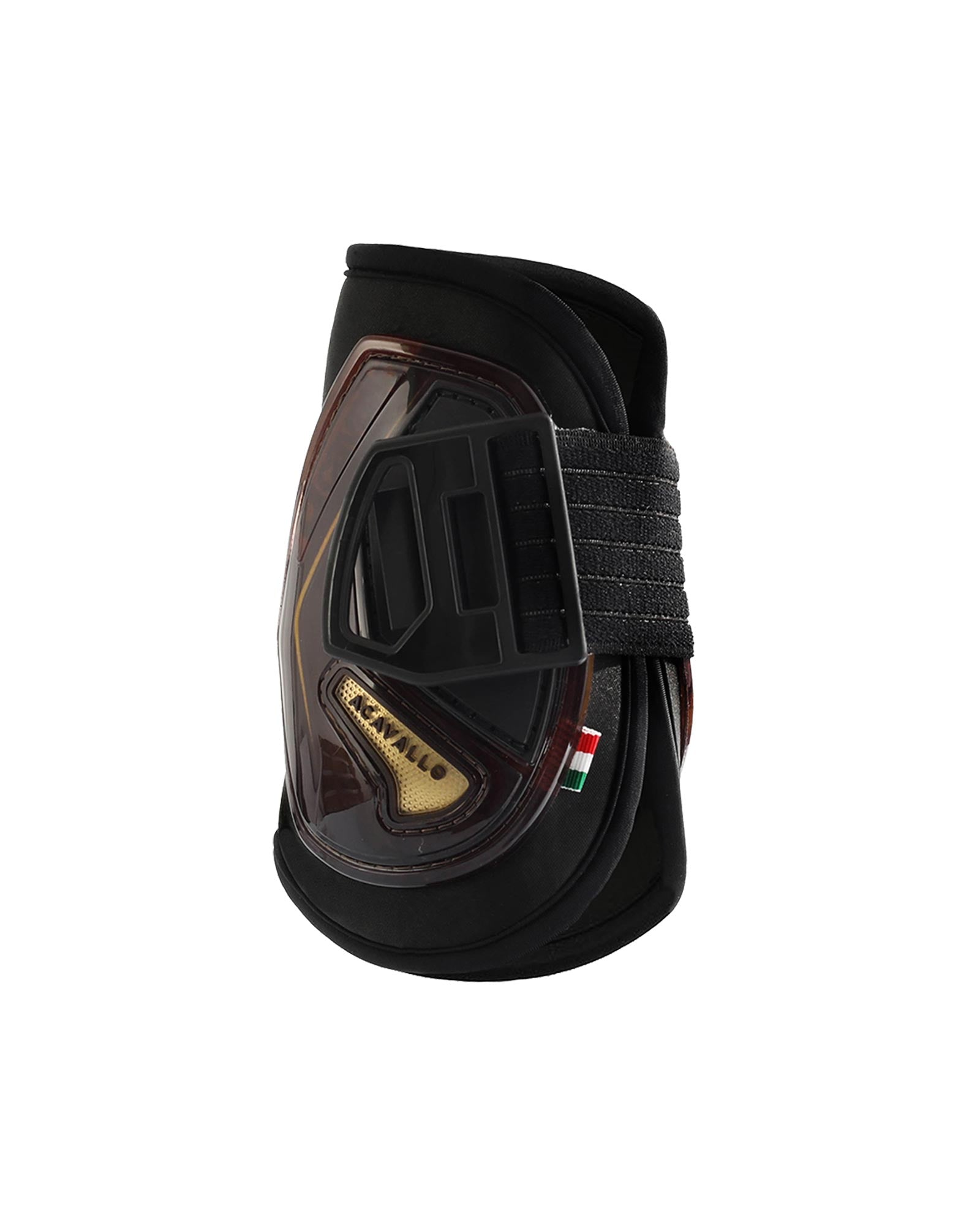Acavallo Opera Fetlock Boots E-Click Fastening Brown/Titanium Gold