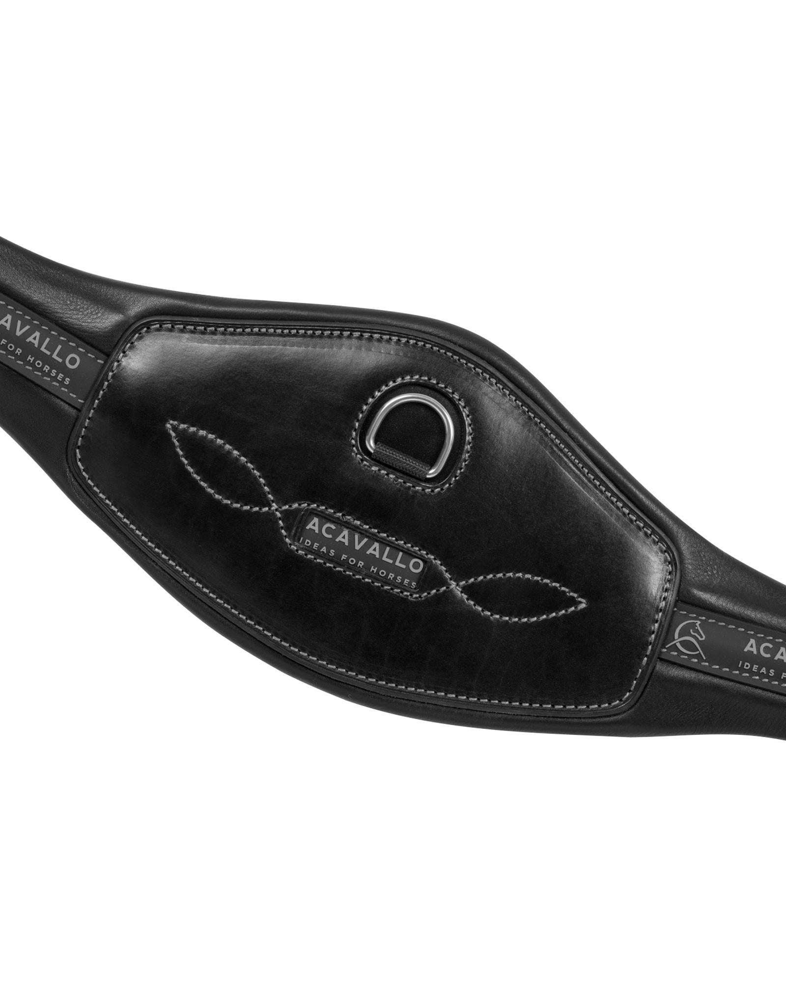 Acavallo Anatomical Jumping Leather Girth Black