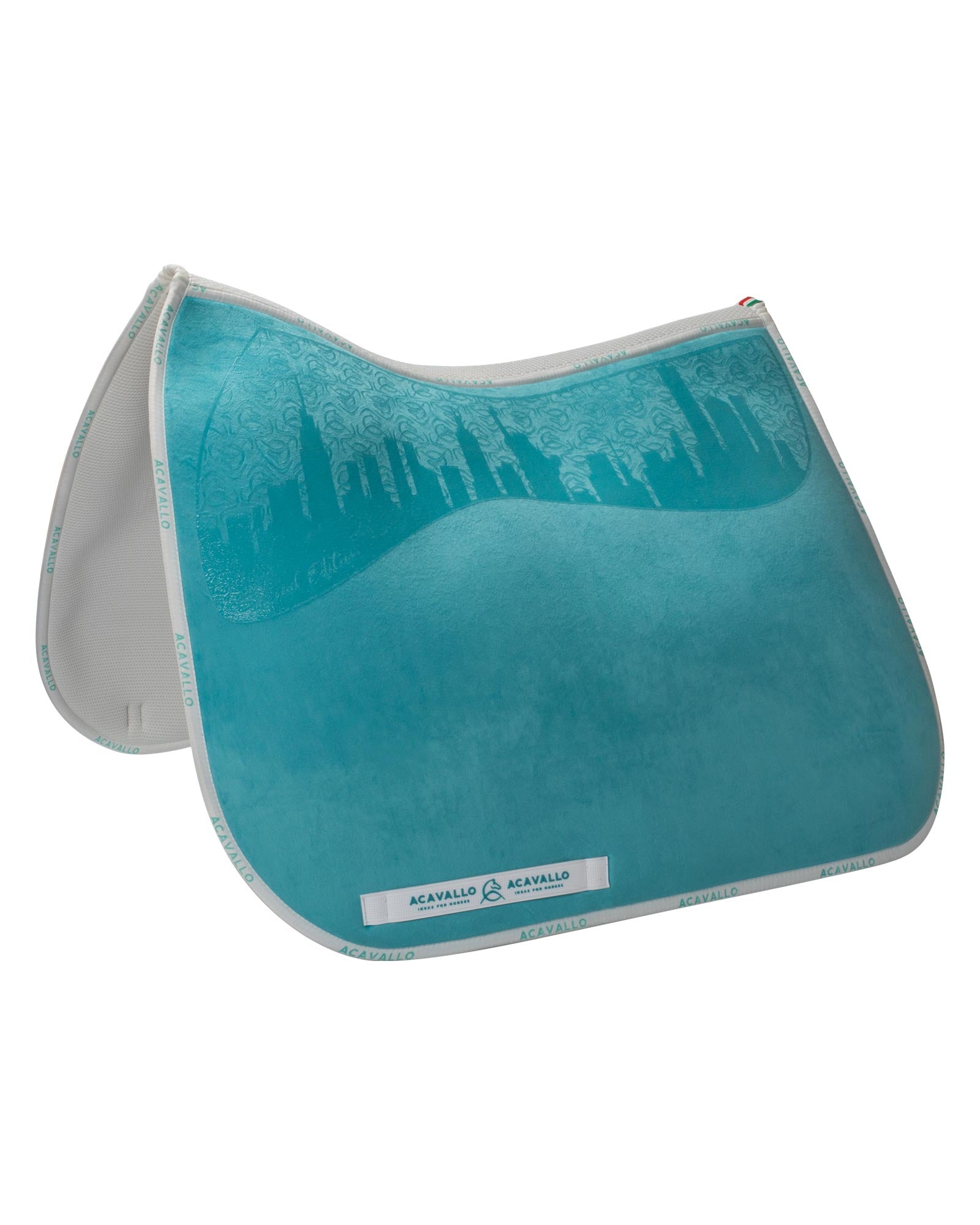 Acavallo Special Edition Saddle Pad Ds Cw-3Ds Louvre & Bamboo Silicone Grip Sky Blue