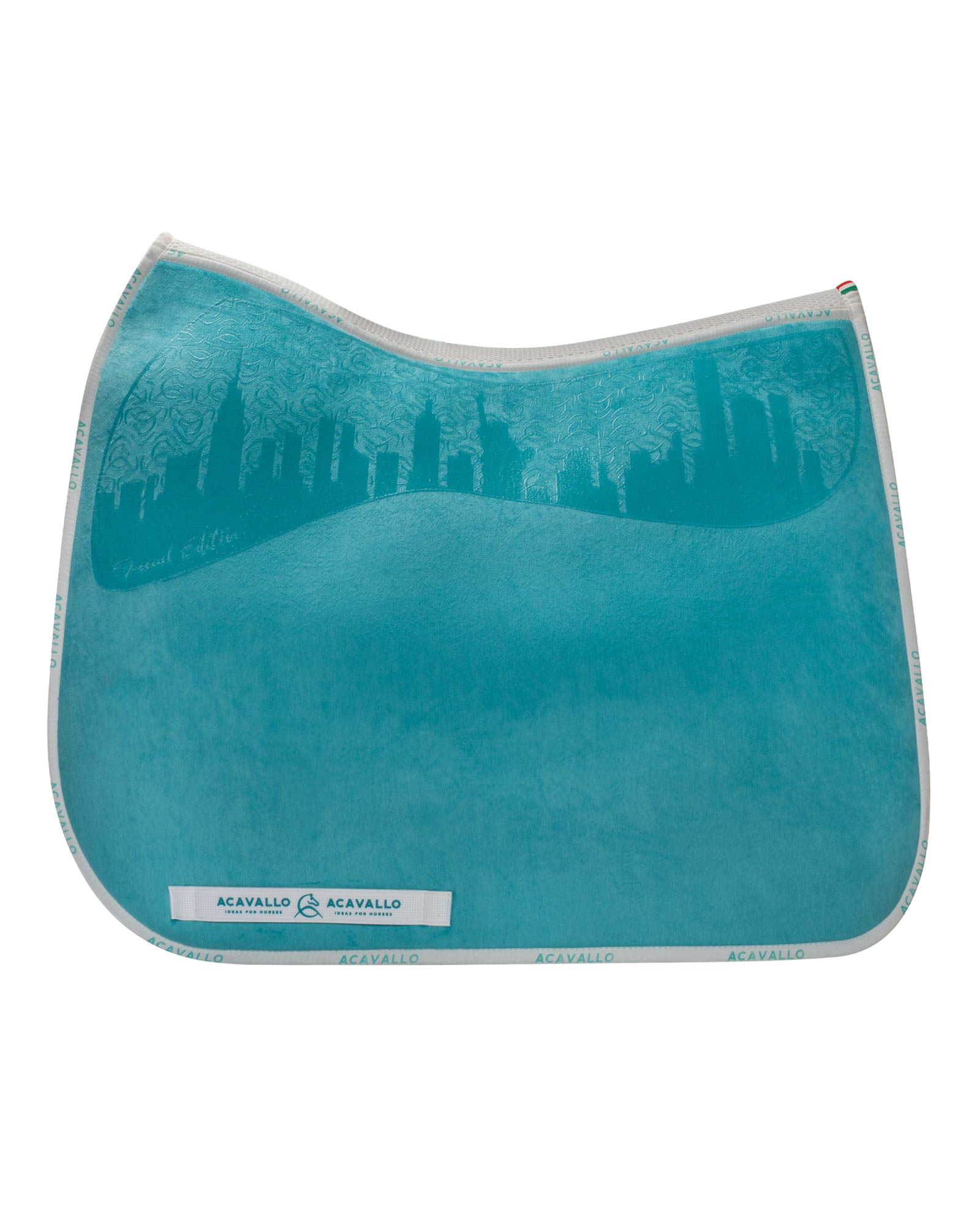 Acavallo Special Edition Saddle Pad Ds Cw-3Ds Louvre & Bamboo Silicone Grip Sky Blue