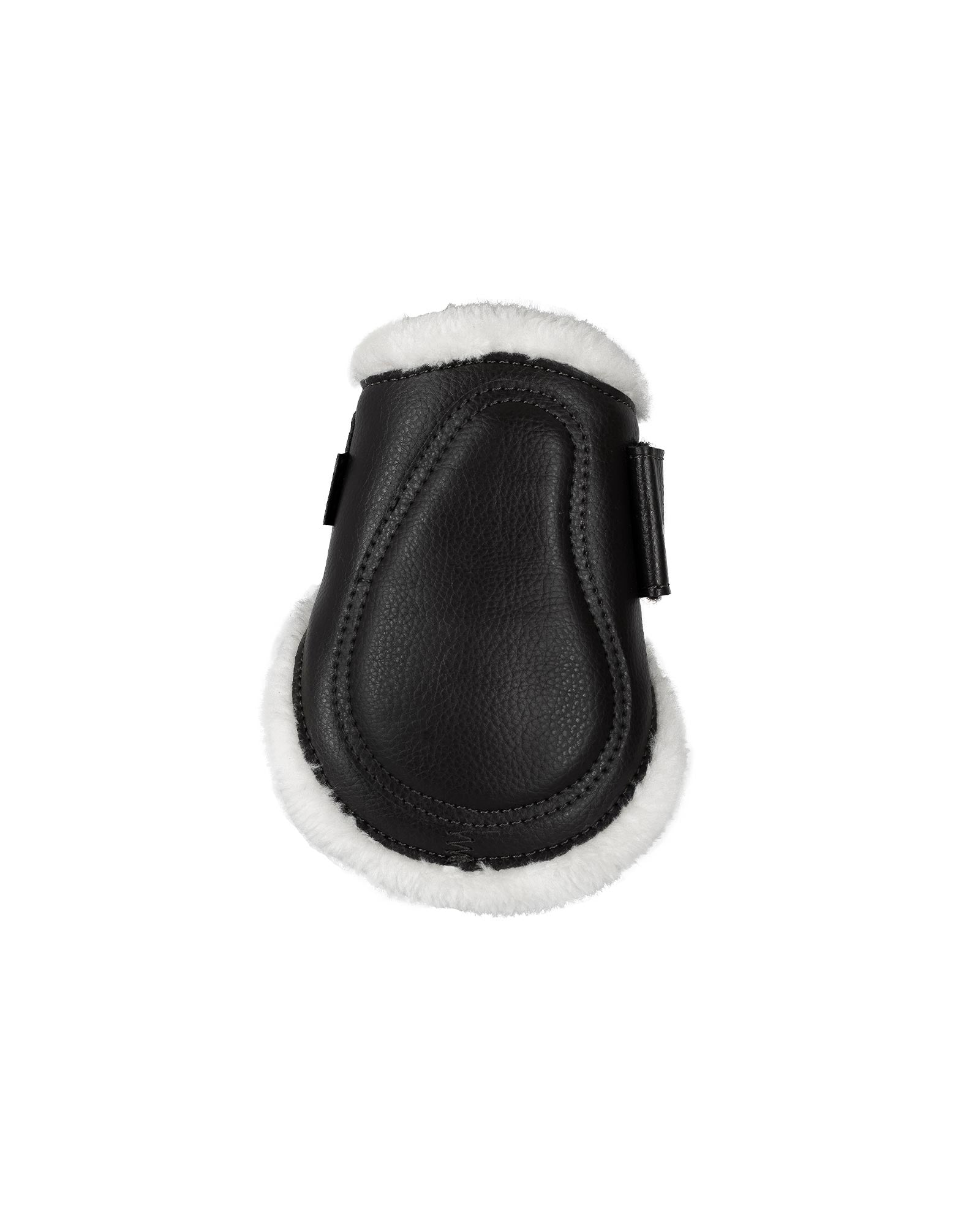 Acavallo Jumping Fetlock Boots Faux Sheepskin & Hook-And-Loop Closure Black