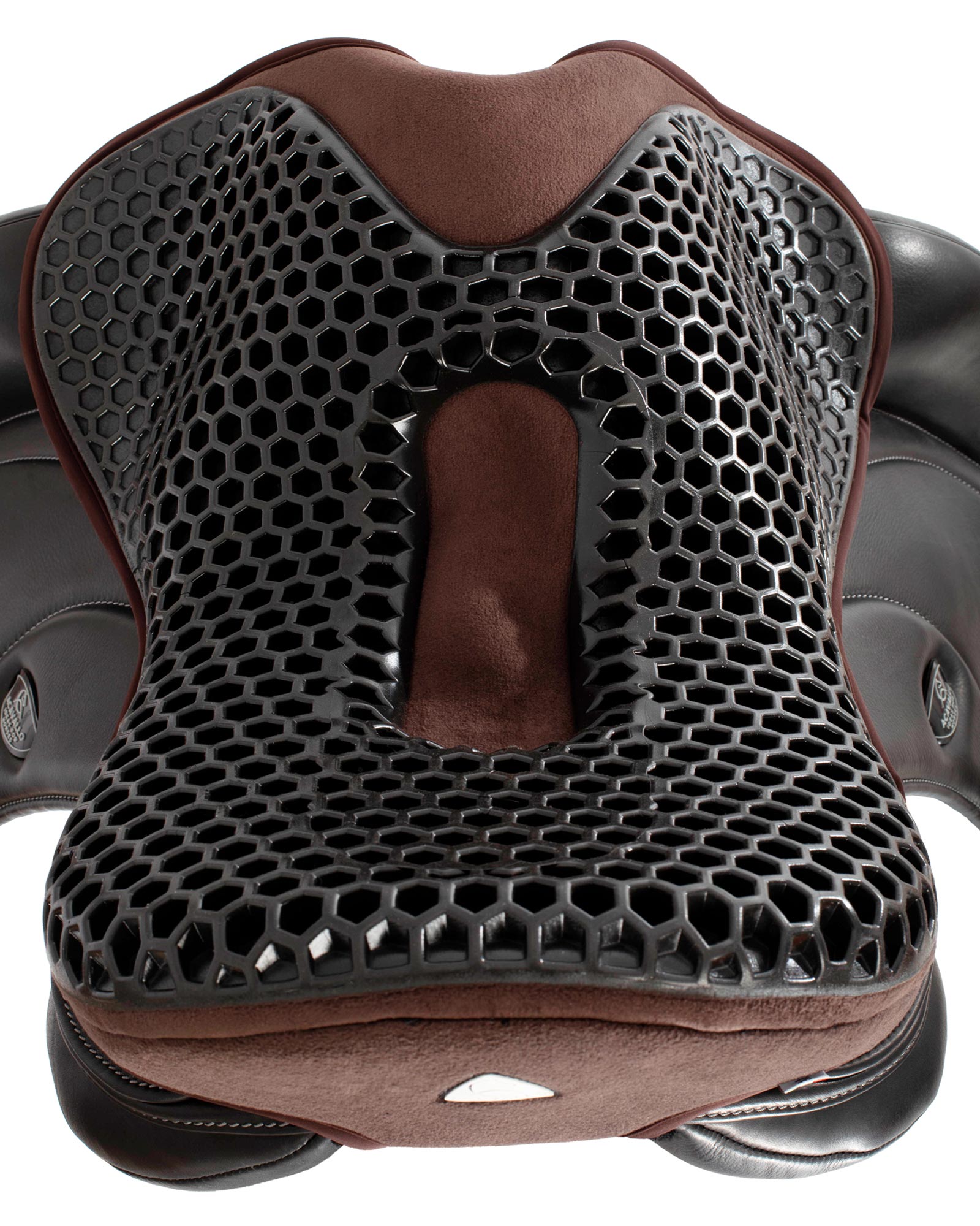Acavallo Ortho-Pubis Seat Saver Dressage Gel-Out Dri-Lex 20mm Brown