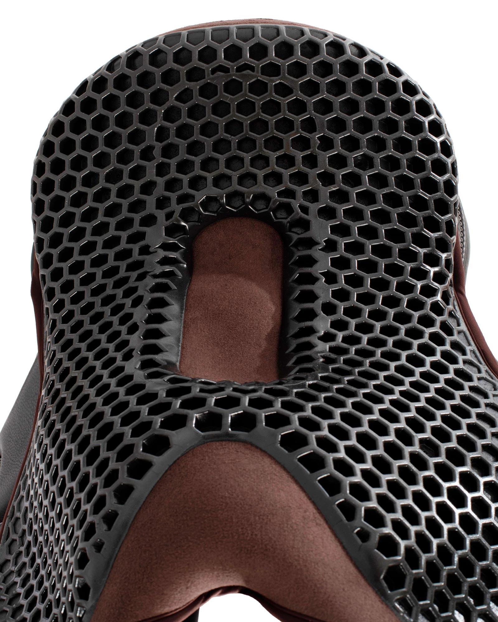 Acavallo Ortho-Pubis Seat Saver Dressage Gel-Out Dri-Lex 20mm Brown