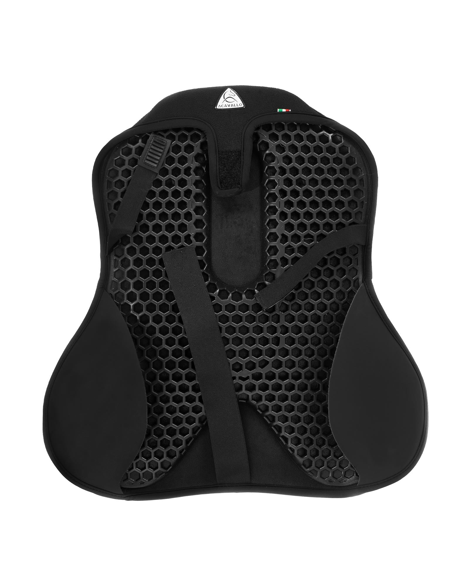 Acavallo Ortho-Coccyx Seat Saver Jumping Classic Gel-In Dri-Lex 20mm Black