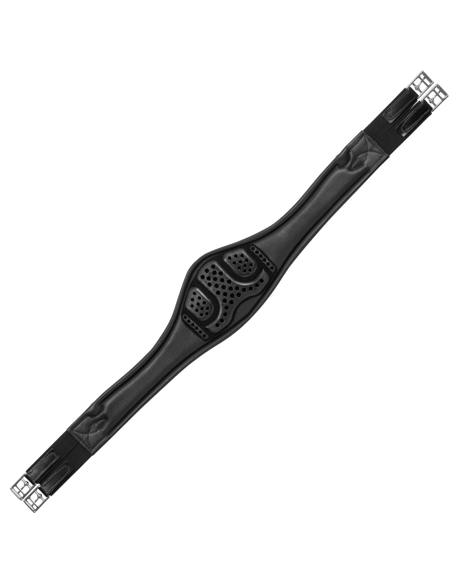 Acavallo Anatomical Jumping Girth Calfskin Black