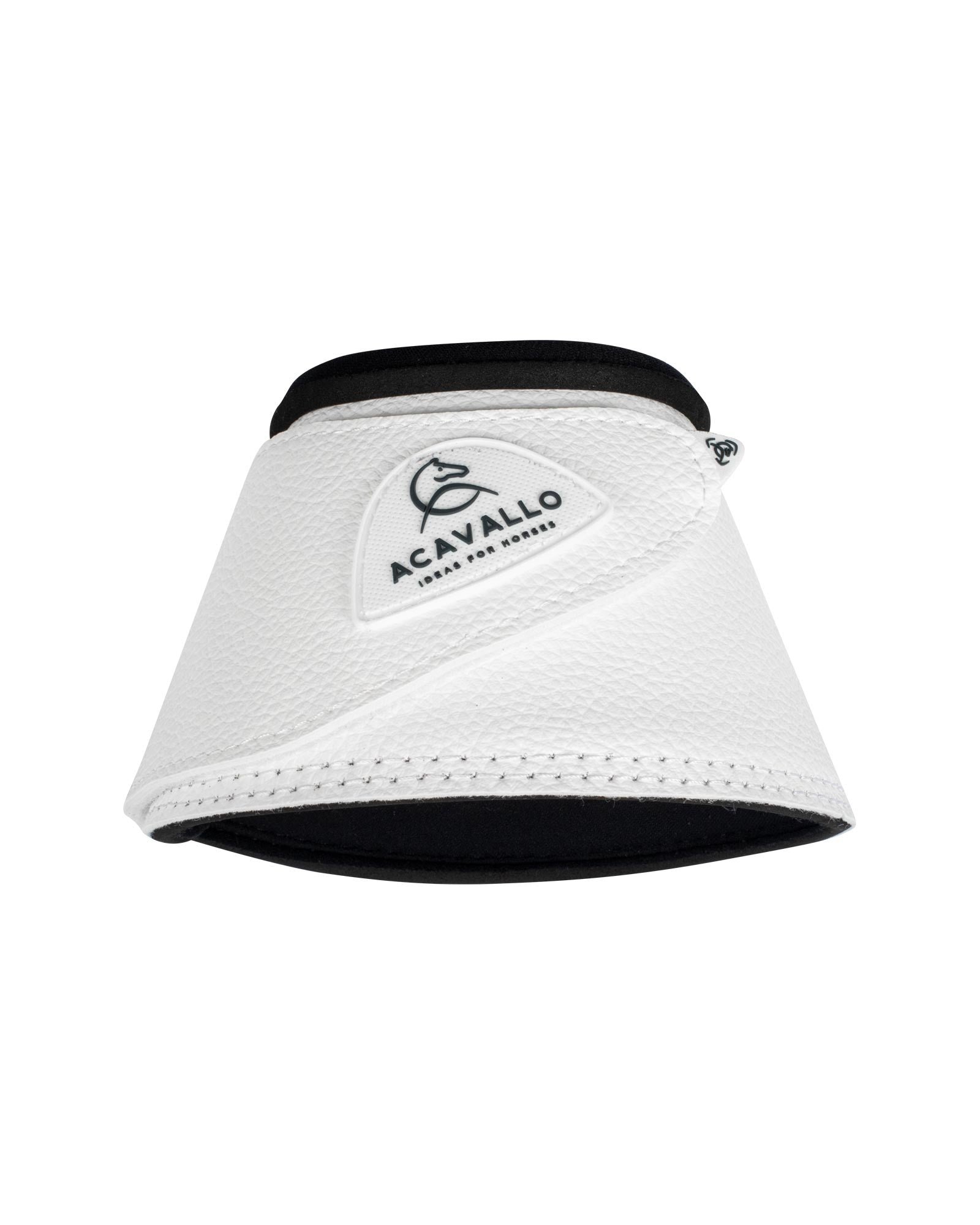 Acavallo Bell Boots Eco-Leather & Hook-And-Loop Closure White