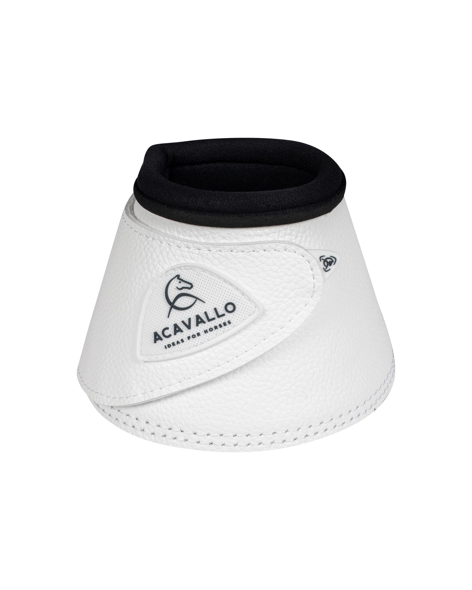 Acavallo Bell Boots Eco-Leather & Hook-And-Loop Closure White