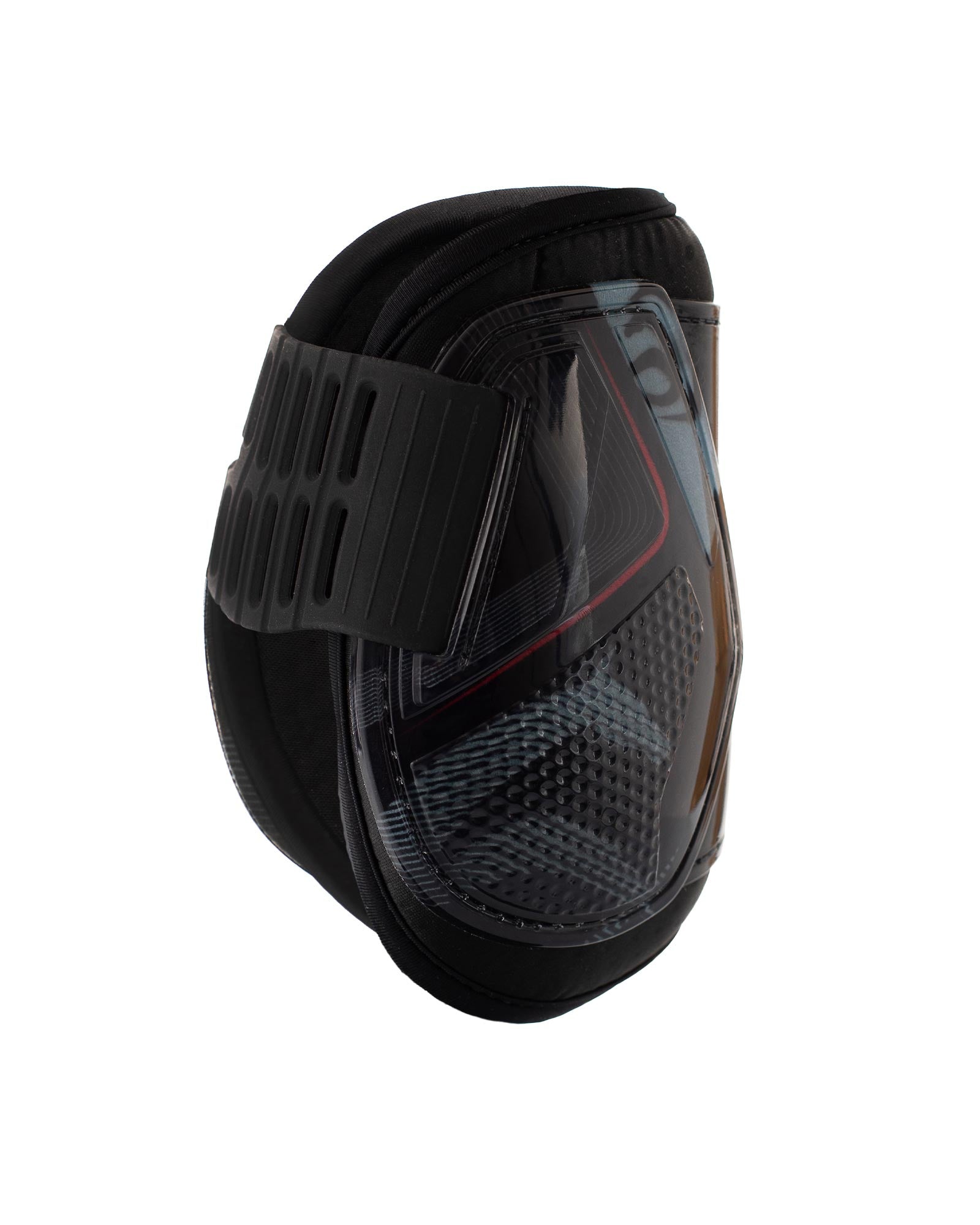 Acavallo Opera Fetlock Boots Elastic And Button Fastening Black/Red