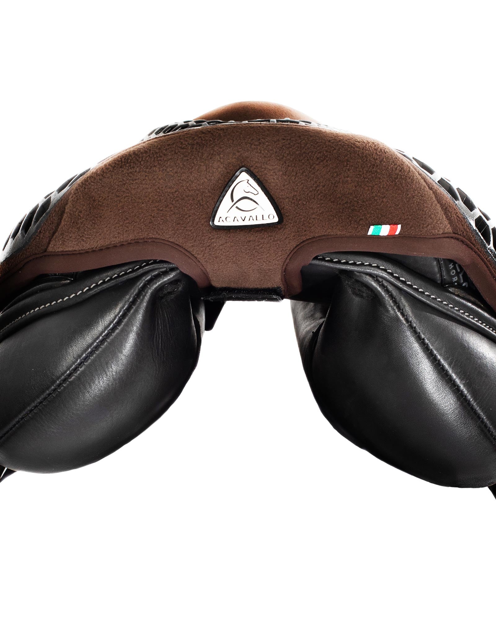 Acavallo Ortho-Pubis Seat Saver Jumping Hexagonal Gel-Out Dri-Lex 20mm Brown