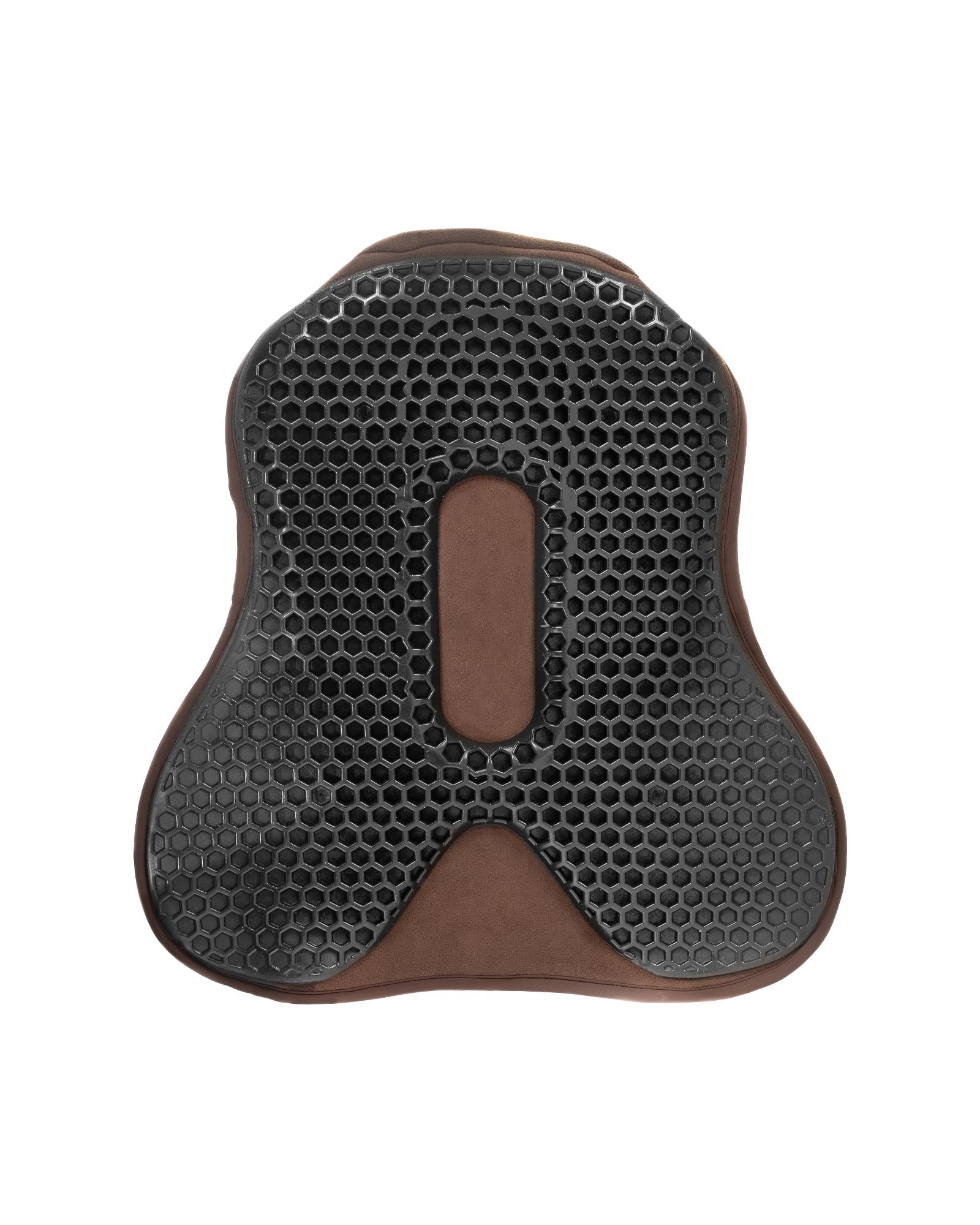 Acavallo Ortho-Pubis Seat Saver Jumping Hexagonal Gel-Out Dri-Lex 20mm Brown