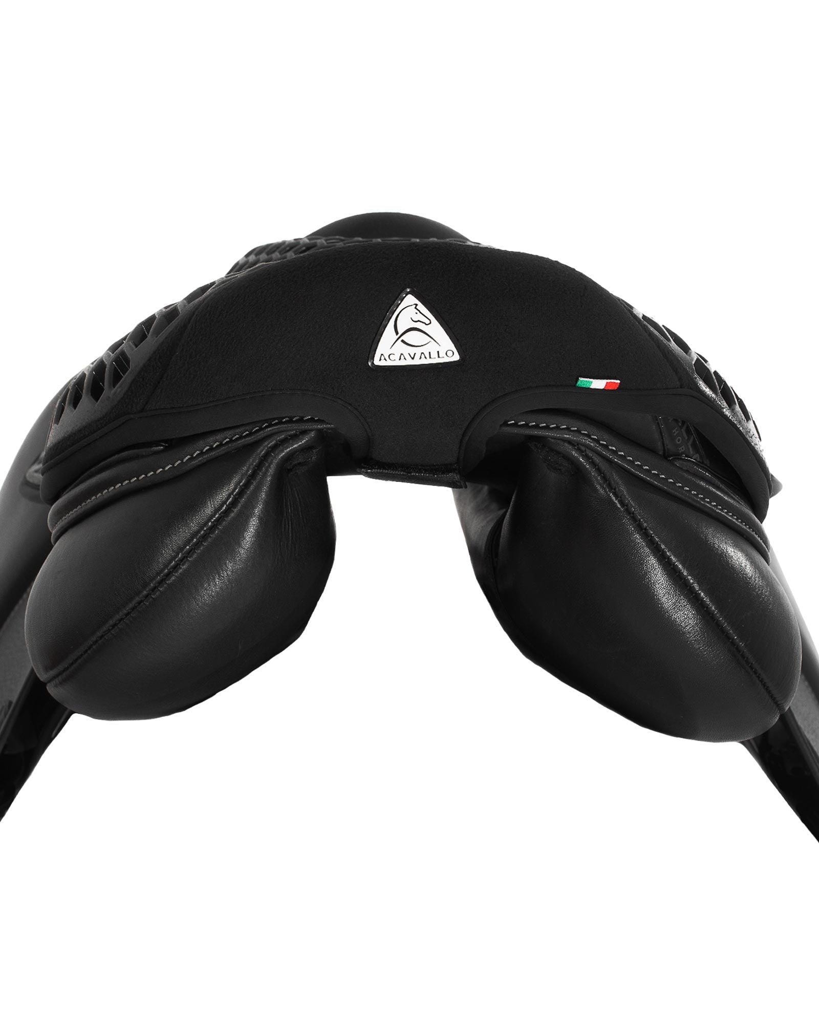 Acavallo Ortho-Pubis Seat Saver Jumping Hexagonal Gel-Out Dri-Lex 20mm Black