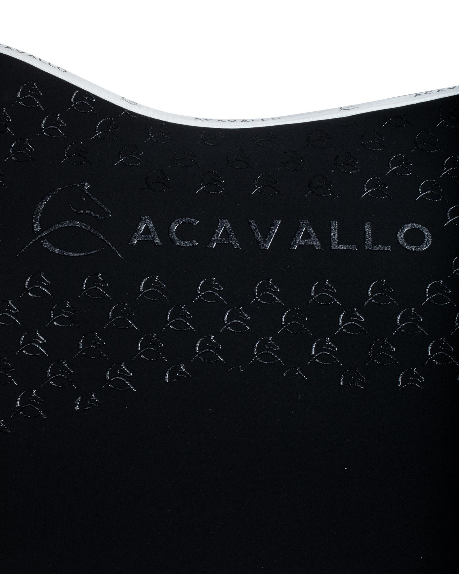 Acavallo Saddle Pad Ds Cw-Cs Elastane & Bamboo Silicone Grip Black/White