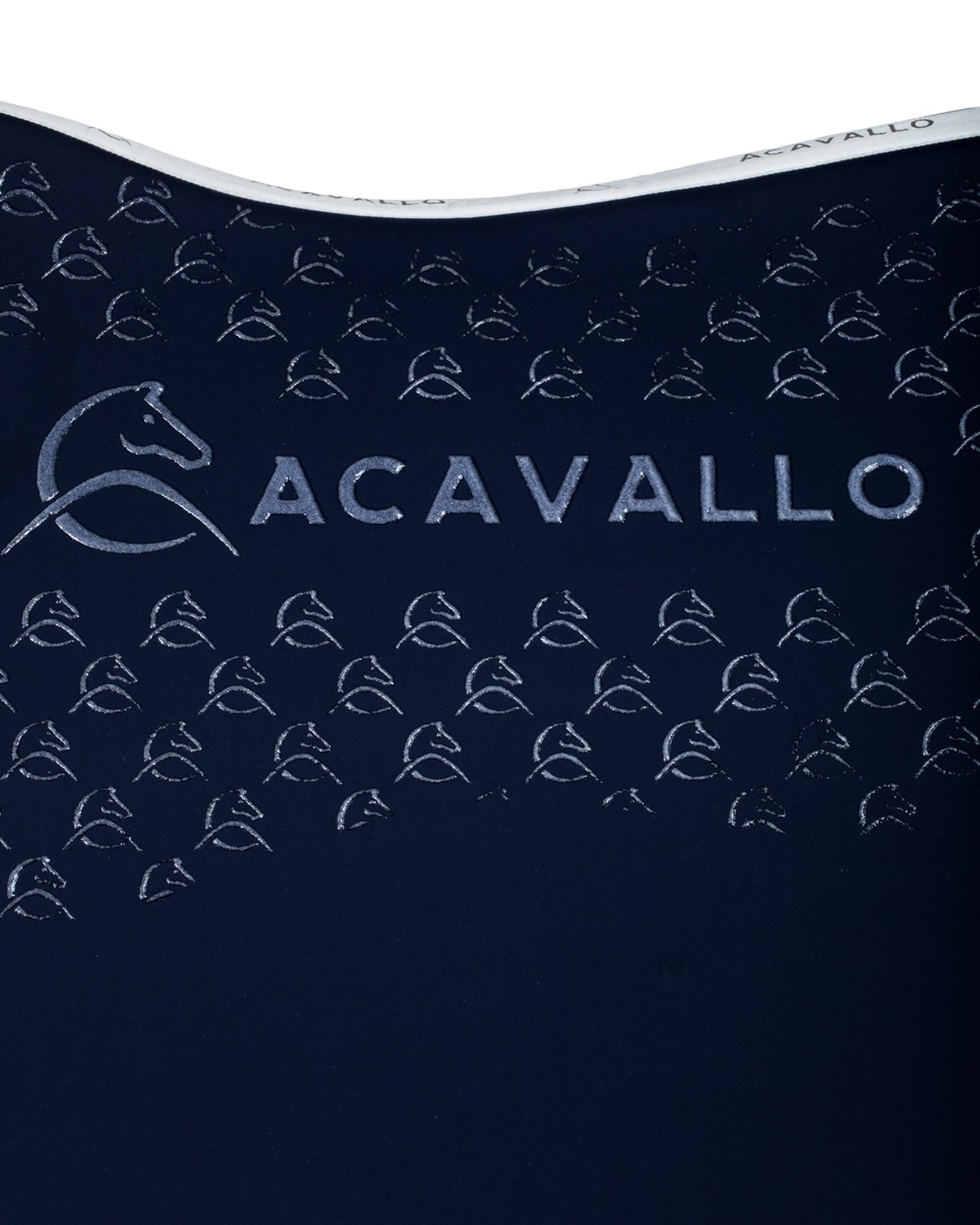 Acavallo Saddle Pad Ds Cw-Cs Elastane & Bamboo Silicone Grip Deep Blue/White