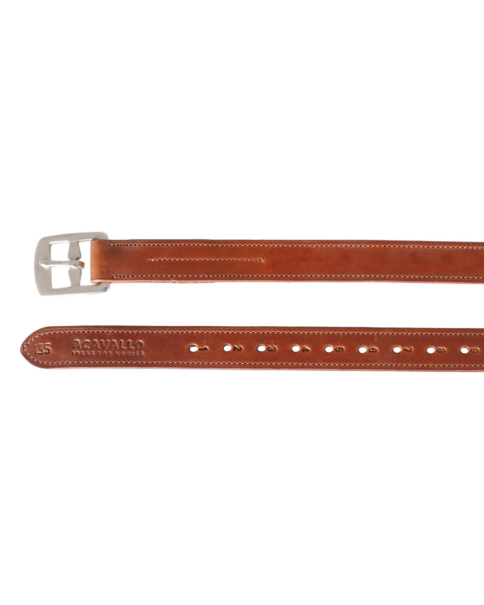 Acavallo Classic Stirrup Leathers Cognac