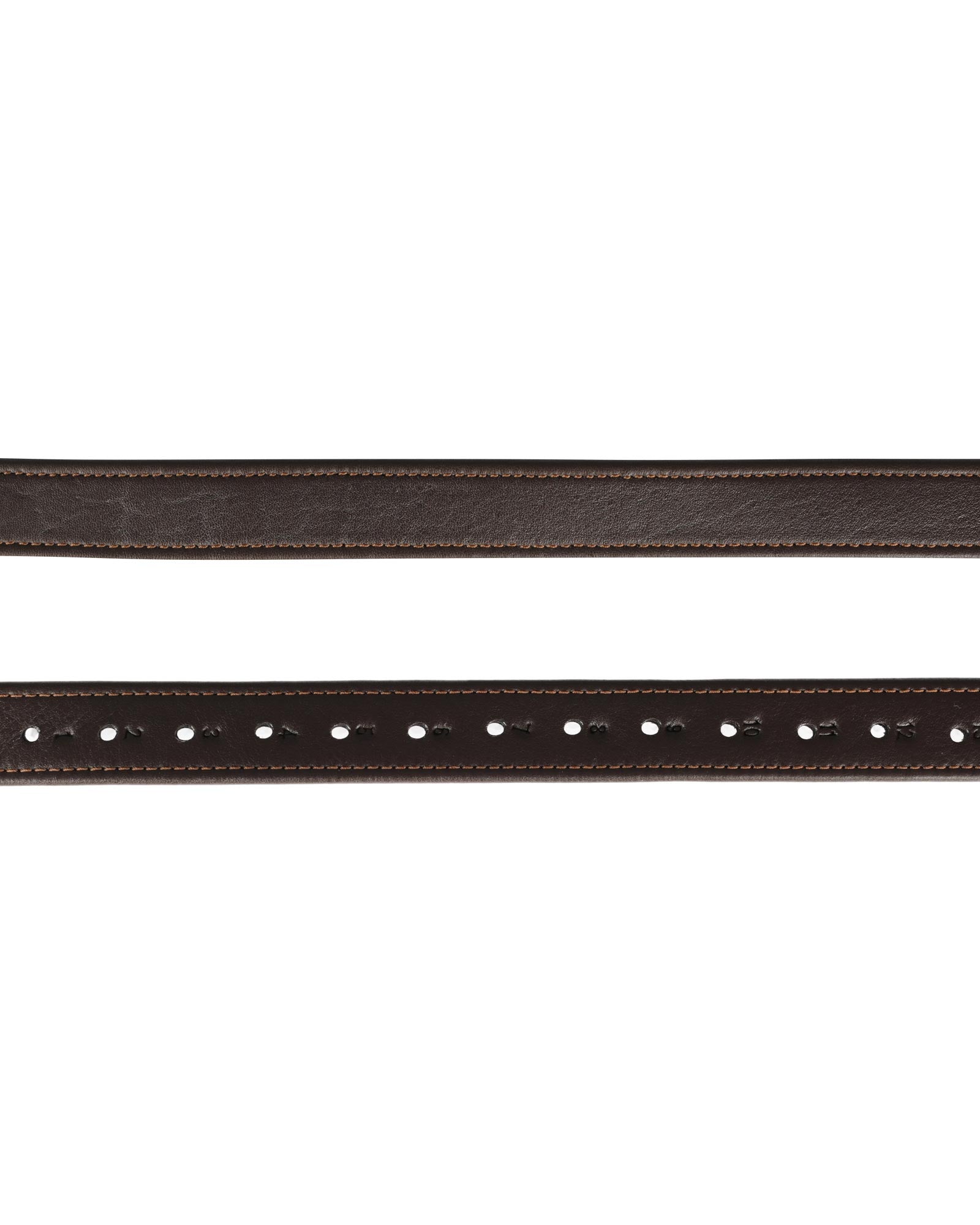 Acavallo Calfskin Stirrup Leathers Encased Buckle Dark Brown