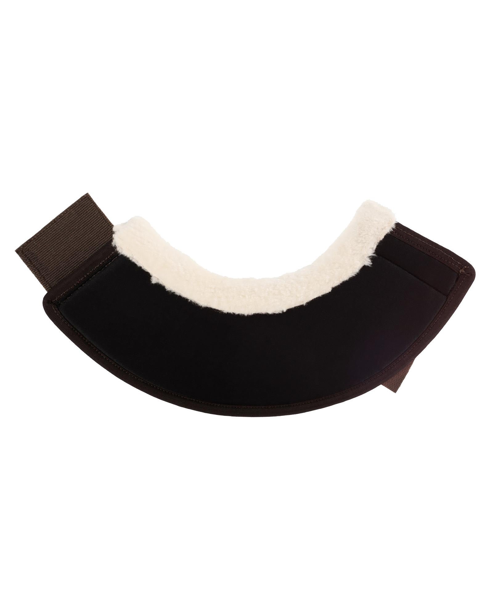 Acavallo Eco-Leather Bell Boots Faux Sheepskin & Hook-And-Loop Closure Brown