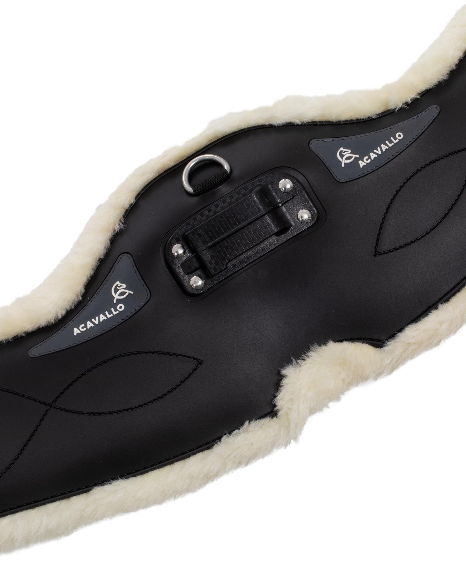 Acavallo Dressage Girth Classic Gel Sheepskin Black