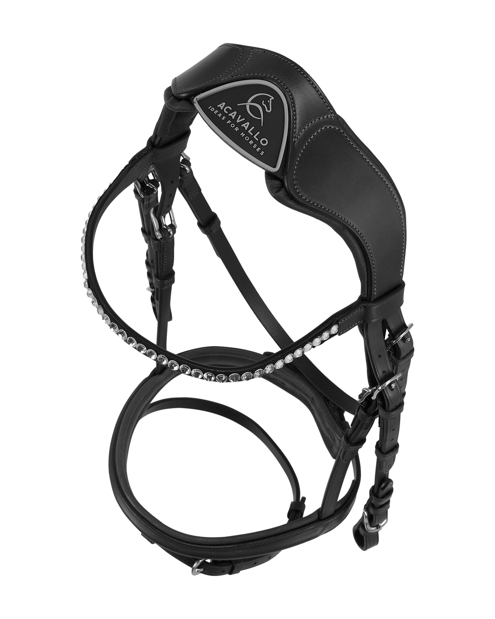 Acavallo Cupido Bridle Calfskin Black