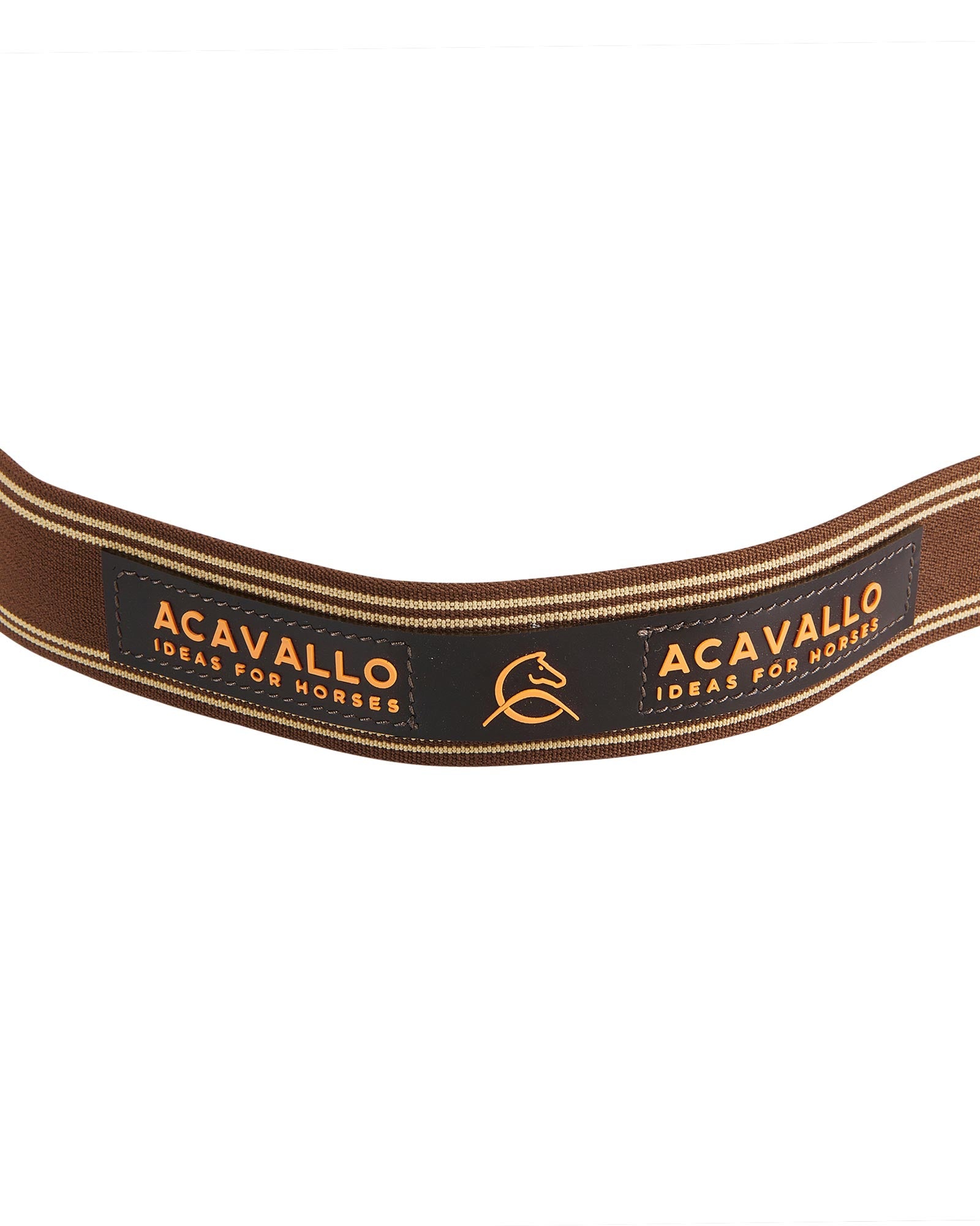 Acavallo Single Breastplate Elastic Band Dark Brown