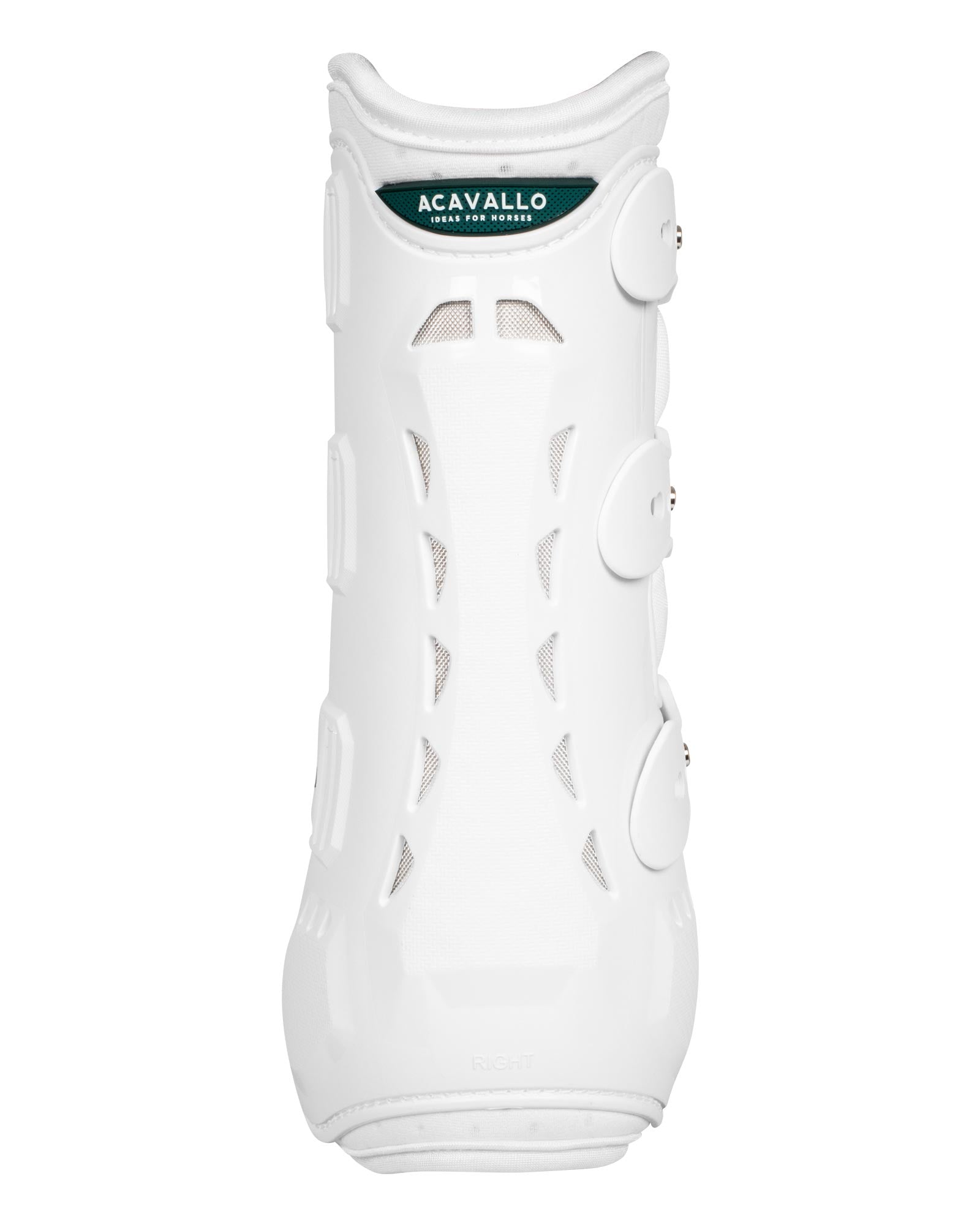 Acavallo Anatomical Hind Dressage Boots White