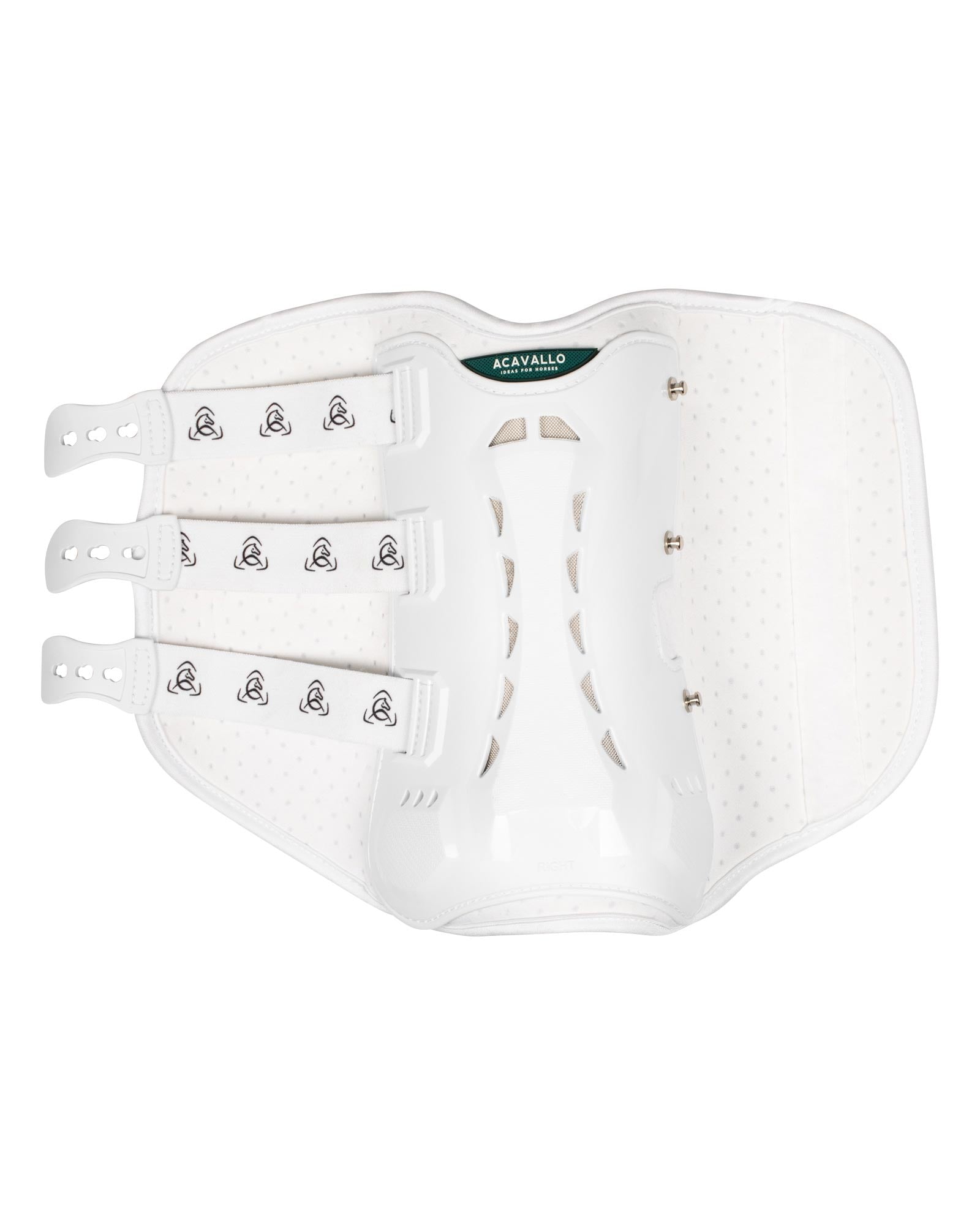 Acavallo Anatomical Hind Dressage Boots White