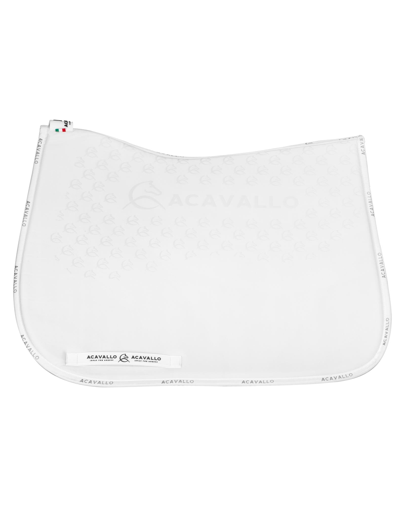 Acavallo Saddle Pad Ds Cw-Cs Elastane & Bamboo Silicone Grip White/White