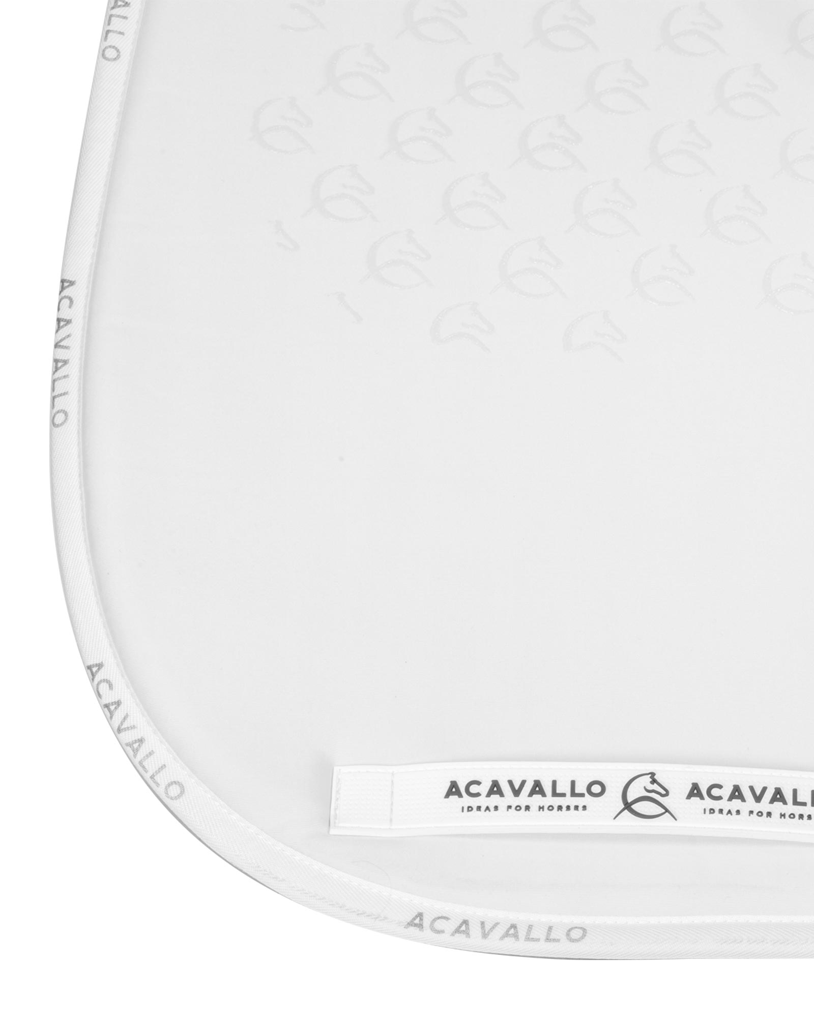 Acavallo Saddle Pad Ds Cw-Cs Elastane & Bamboo Silicone Grip White/White