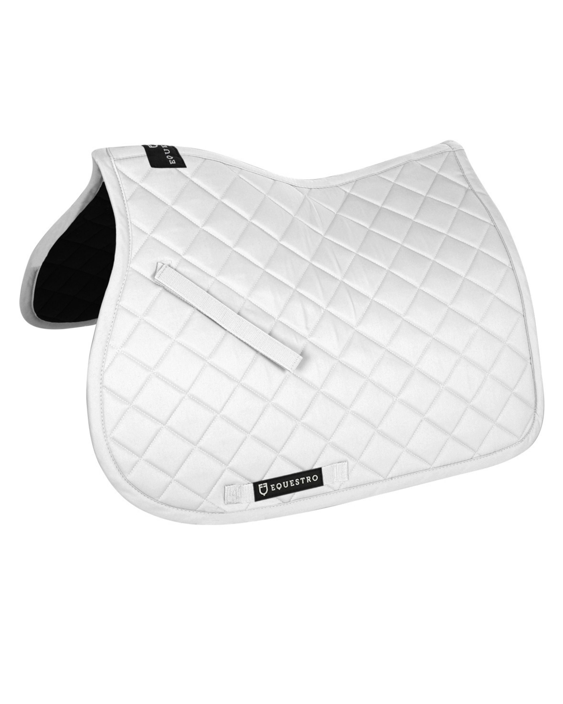 Equestro Cotton Jumping Saddle Pad White
