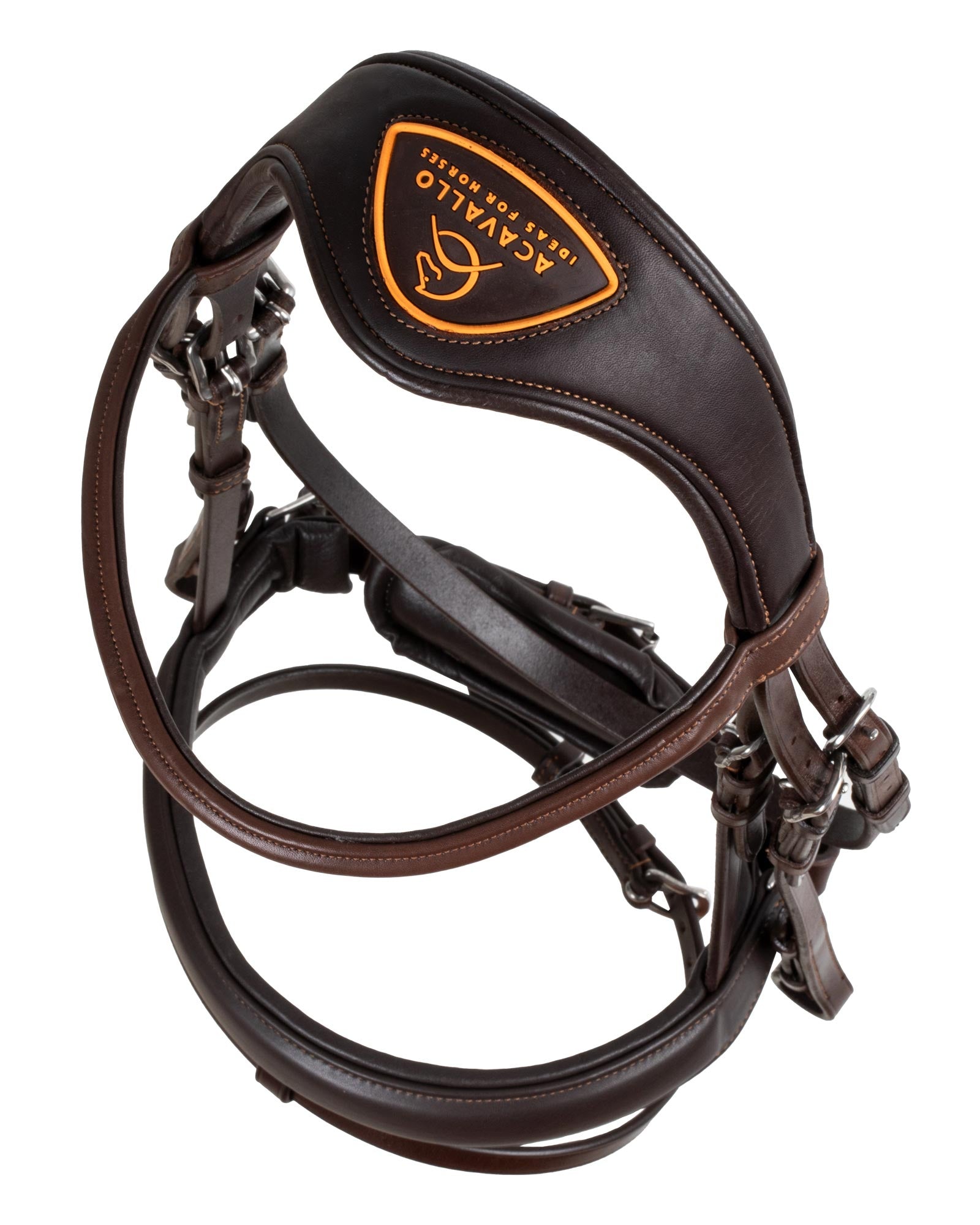 Acavallo Guernica Calfskin Bridle Dark Brown