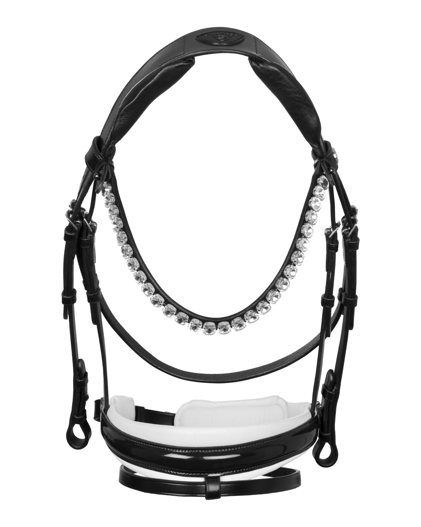 Acavallo Ophelia Bridle Calfskin Black/White