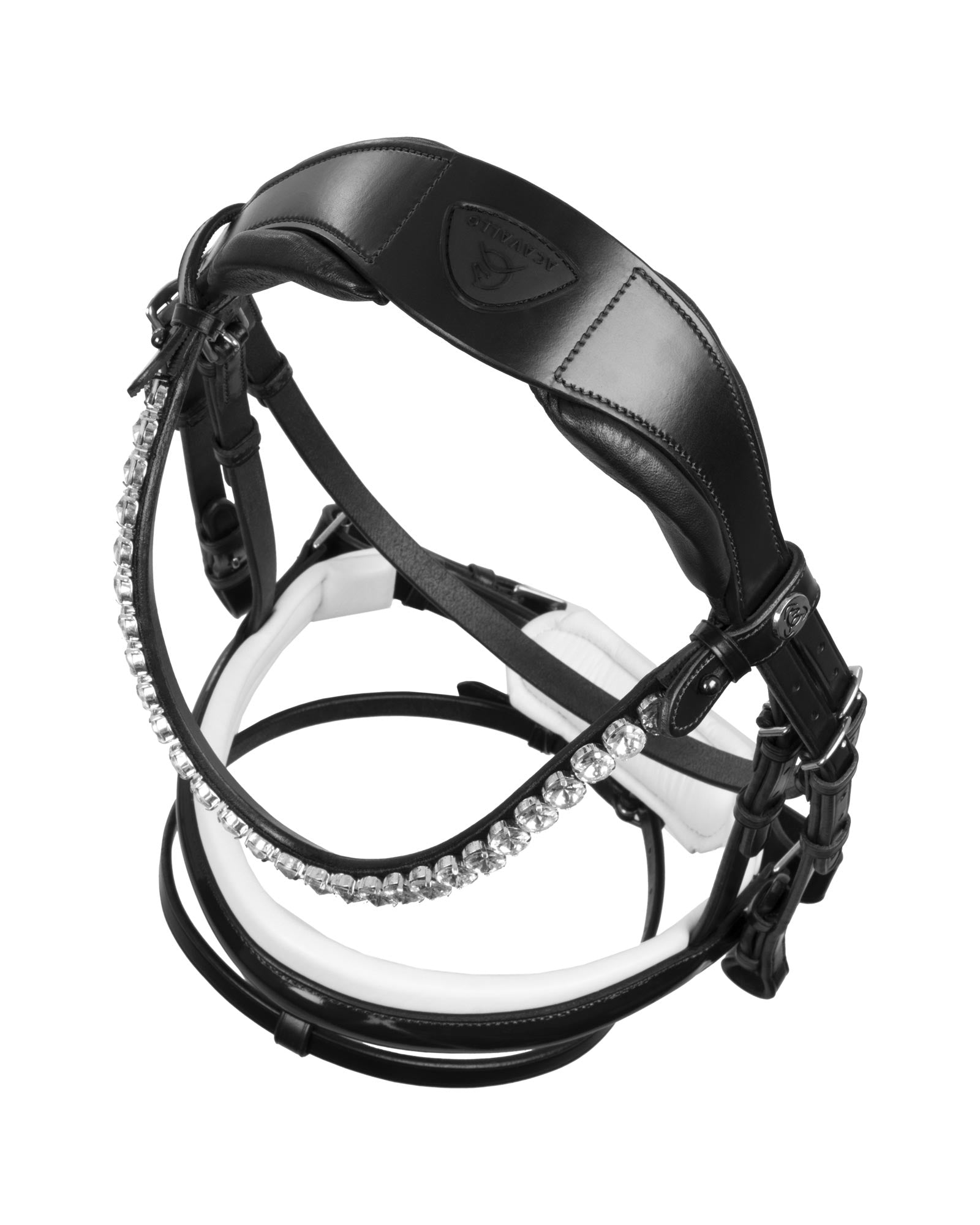 Acavallo Ophelia Bridle Calfskin Black/White