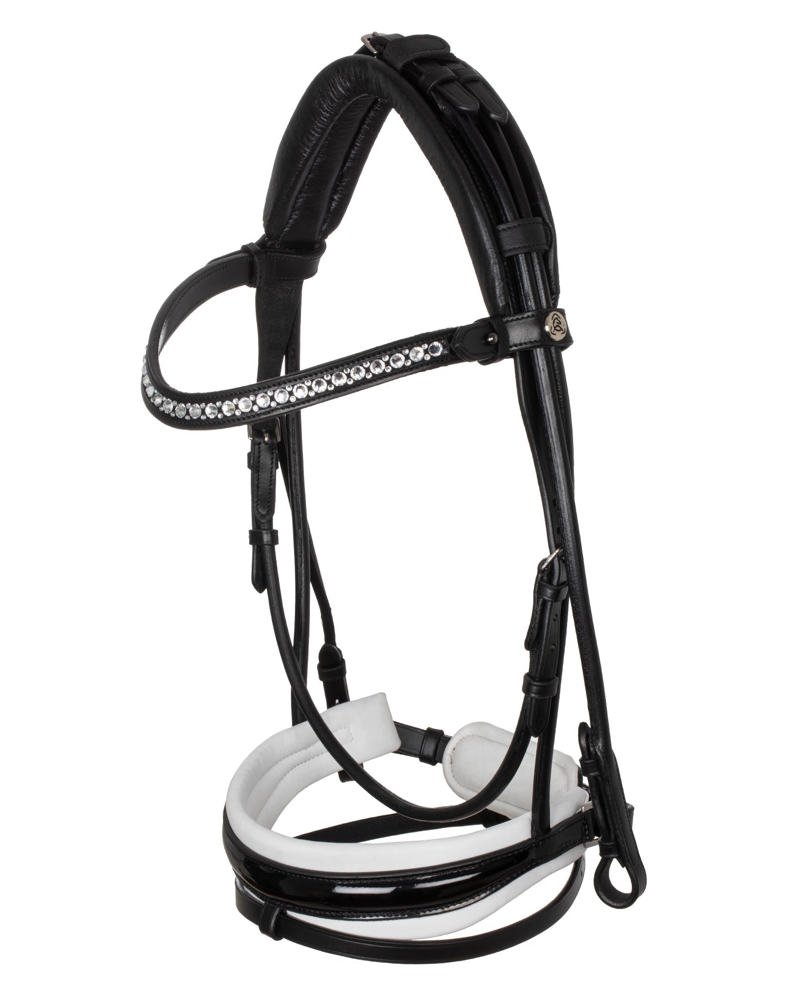 Acavallo Dalila Bridle Calfskin Black/White