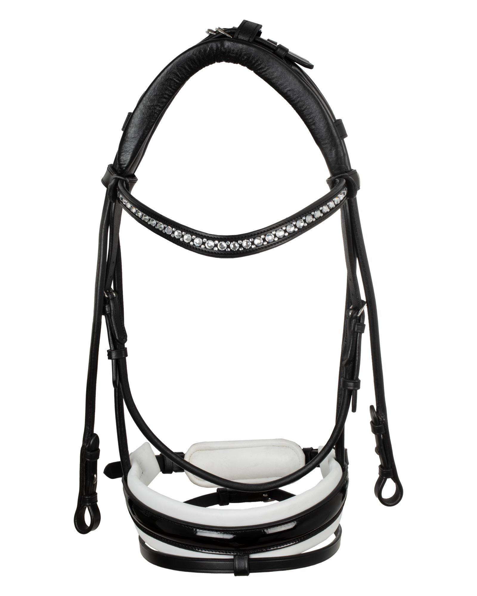 Acavallo Dalila Bridle Calfskin Black/White