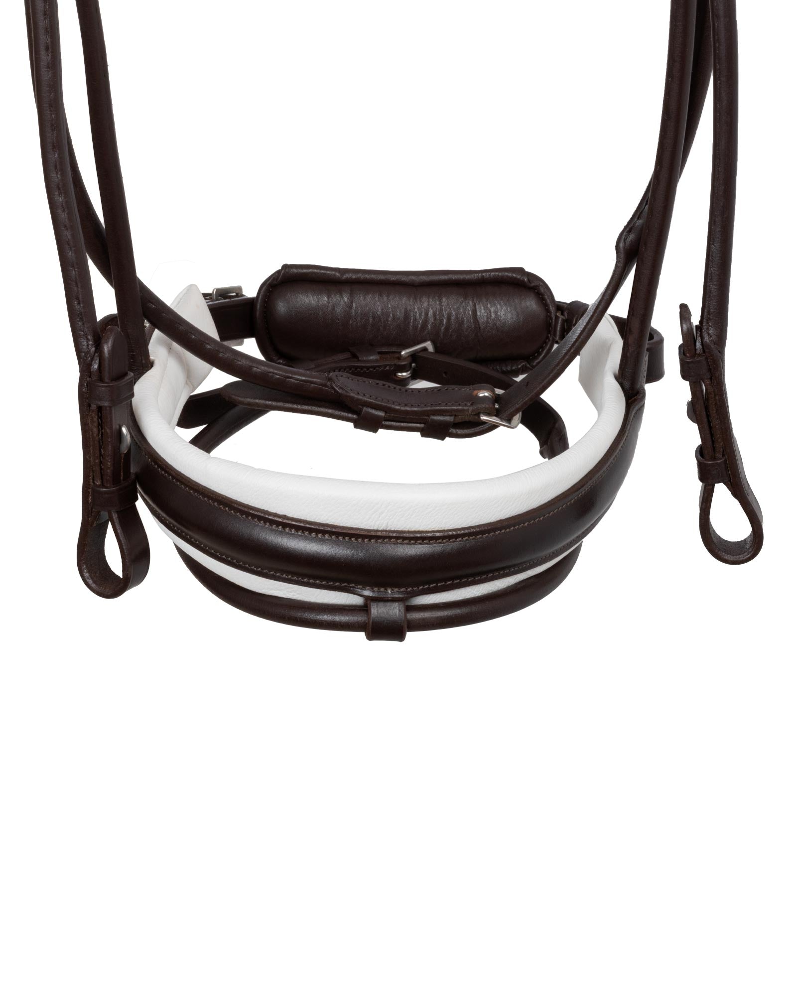 Acavallo Iris Bridle Calfskin Brown/White