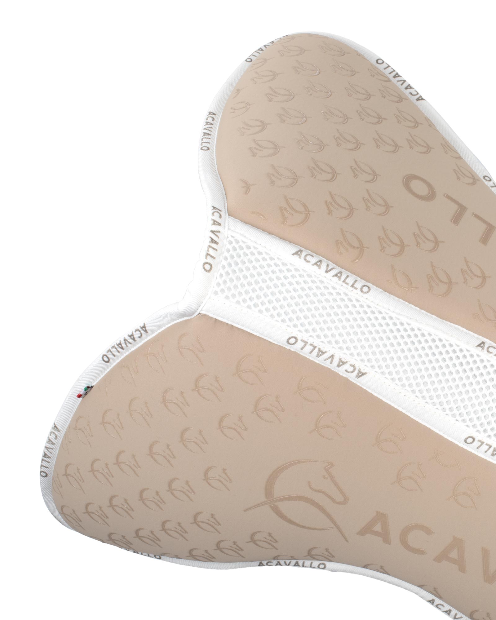 Acavallo Pad Mf Jccs Cw-3Ds Elastane & Bamboo Silicone Grip Flat Sand/White