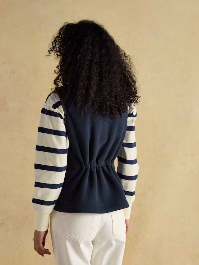 Joules Heritage Navy Blue Fleece Gilet: Women's Stylish Polar Fleece Vest