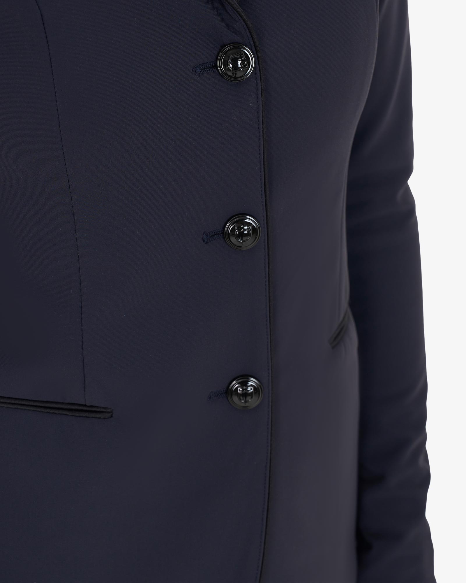 Equestro Women'S Three Button Competition Jacket Navy Blazer | Equiflair
