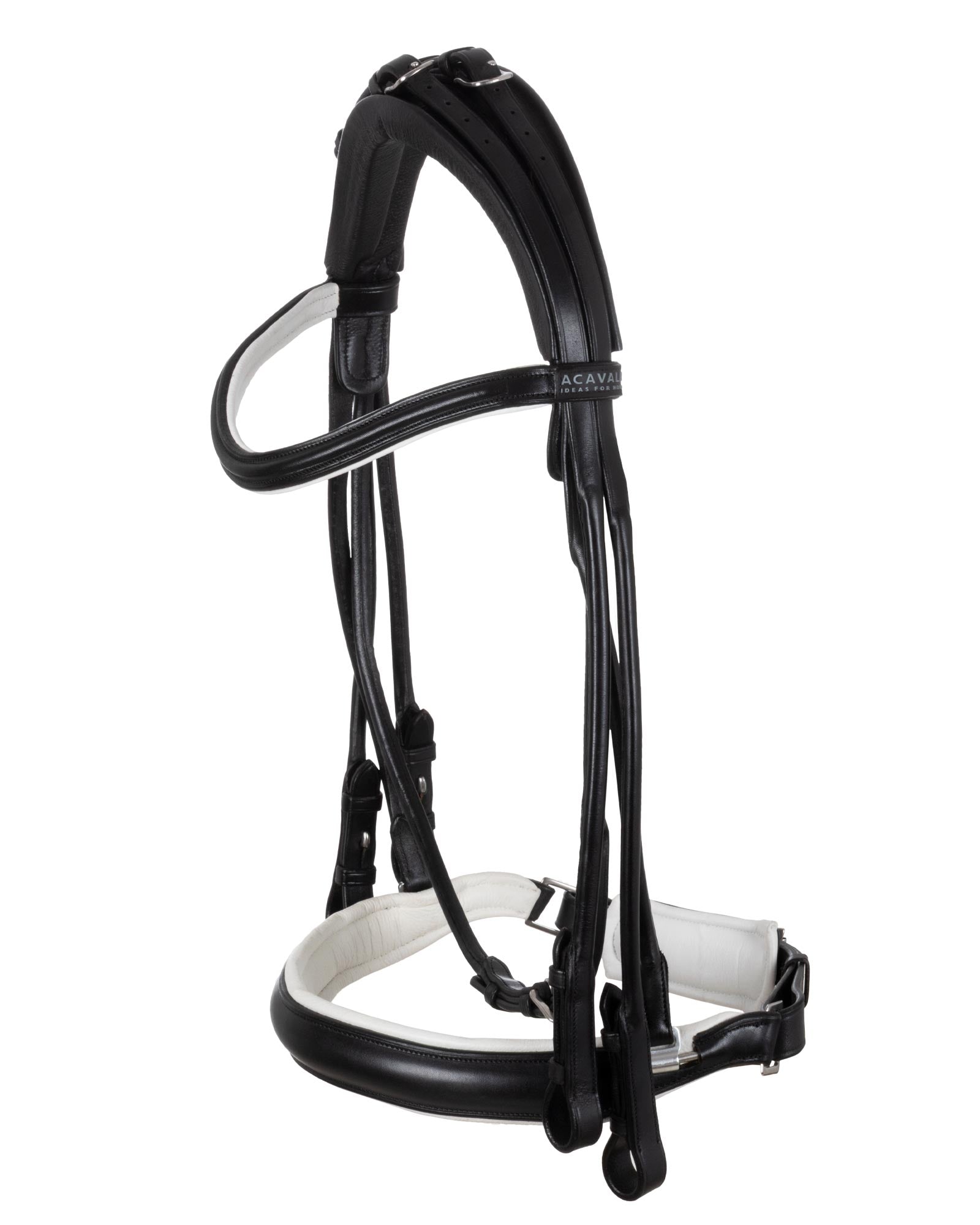 Acavallo Fornarina Bridle Laminated Calfskin Black/White