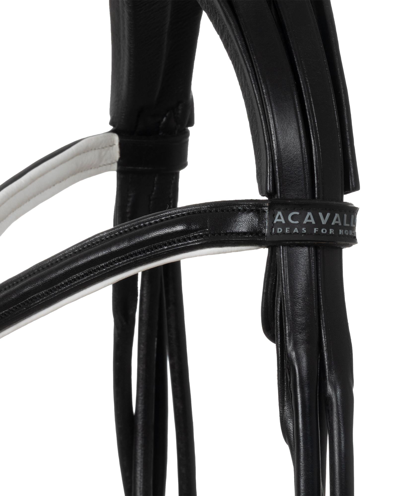 Acavallo Fornarina Bridle Laminated Calfskin Black/White