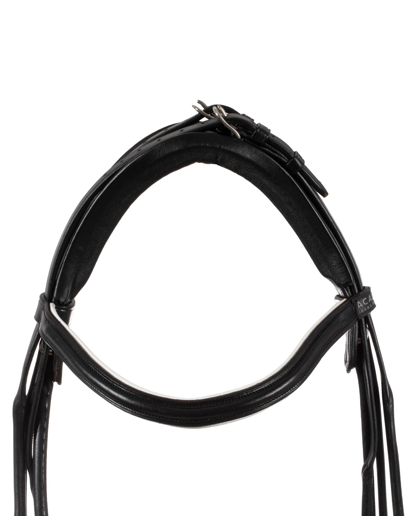 Acavallo Parnaso Bridle Double Reins Black/White