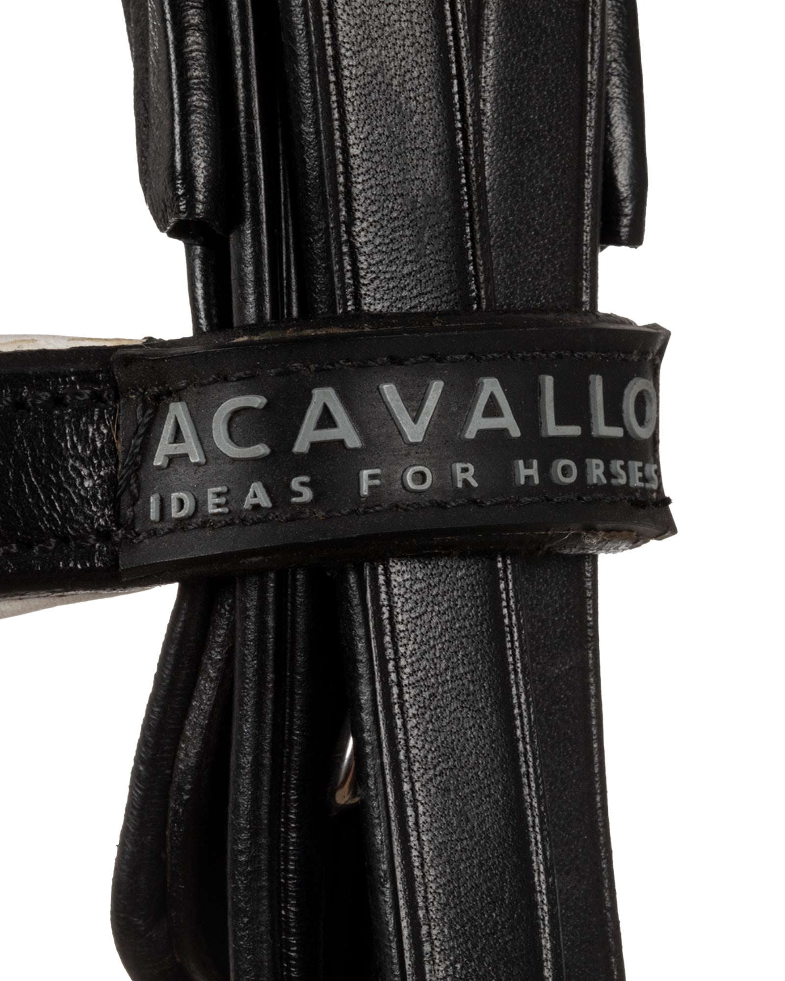 Acavallo Parnaso Bridle Double Reins Black/White