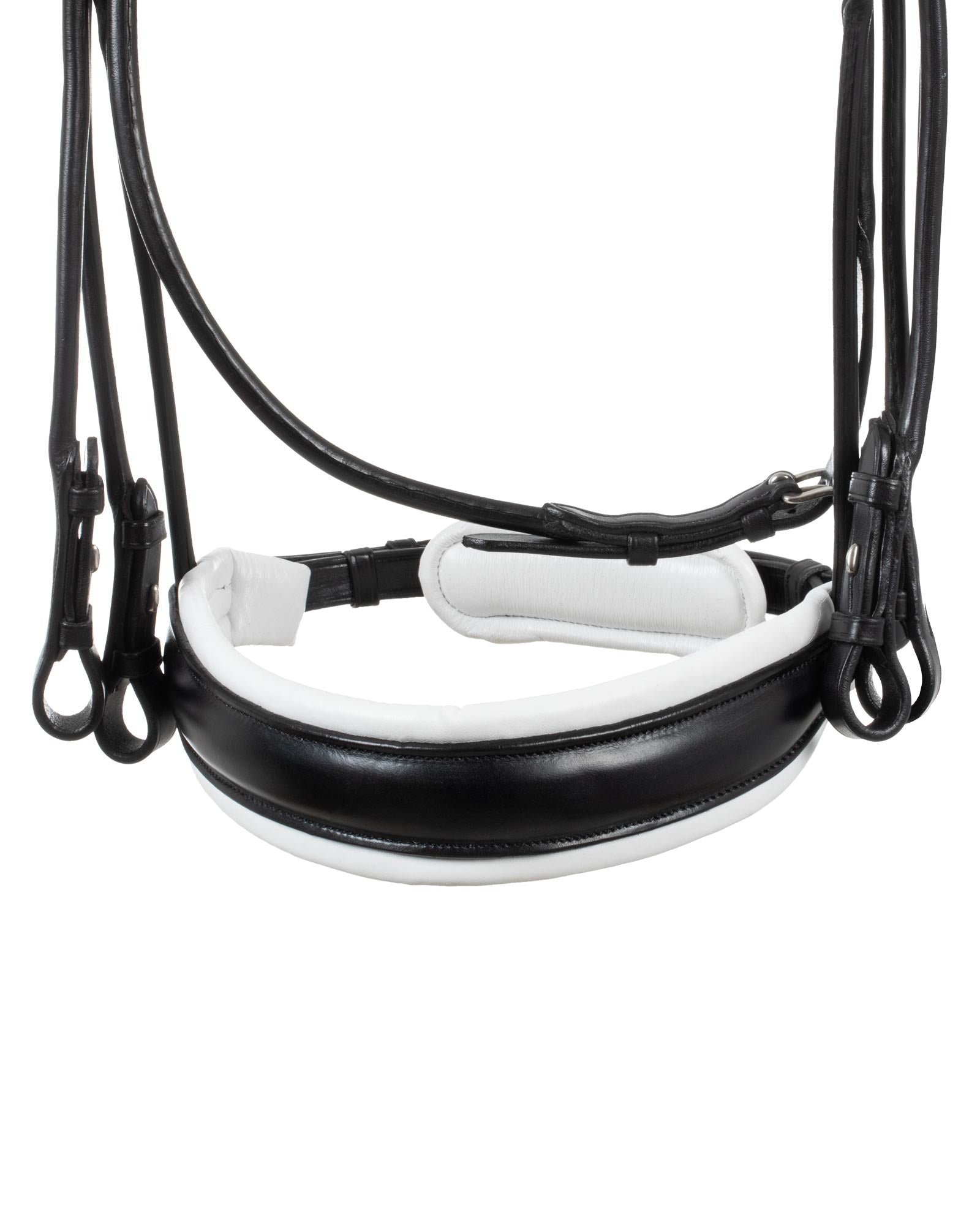 Acavallo Parnaso Bridle Double Reins Black/White