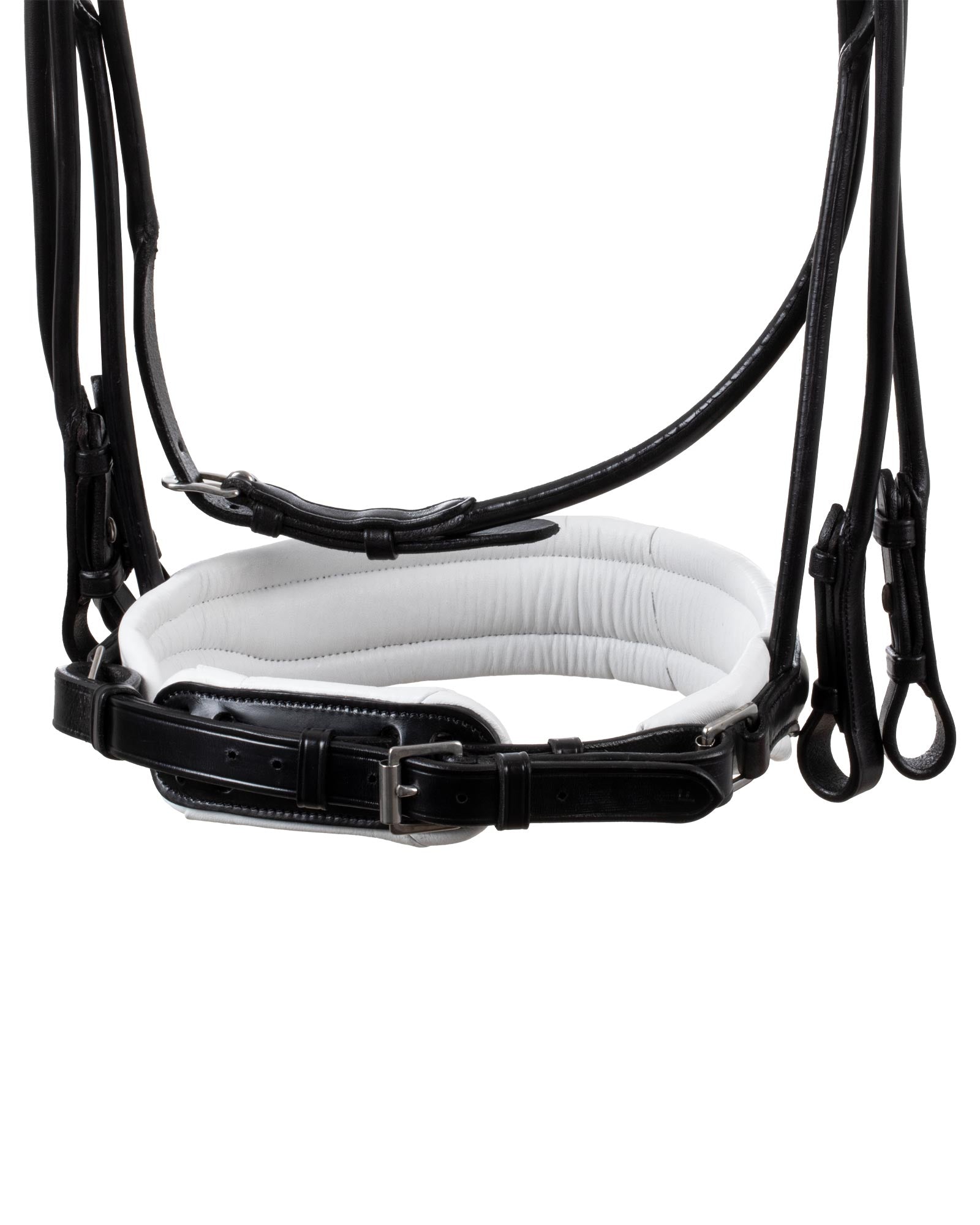 Acavallo Parnaso Bridle Double Reins Black/White